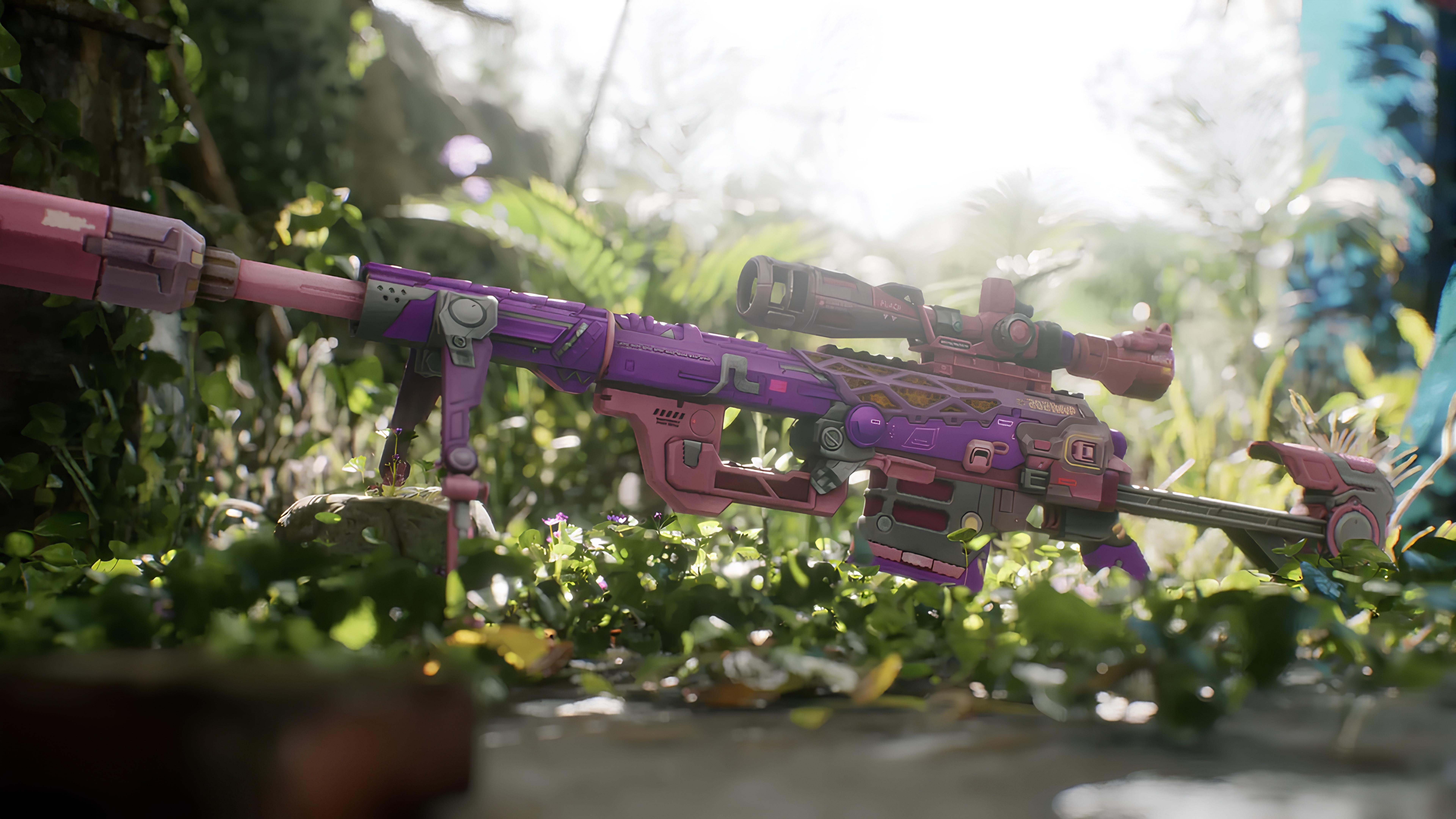 CrossFire CheyTac M200 Pink Grass 7680x4320