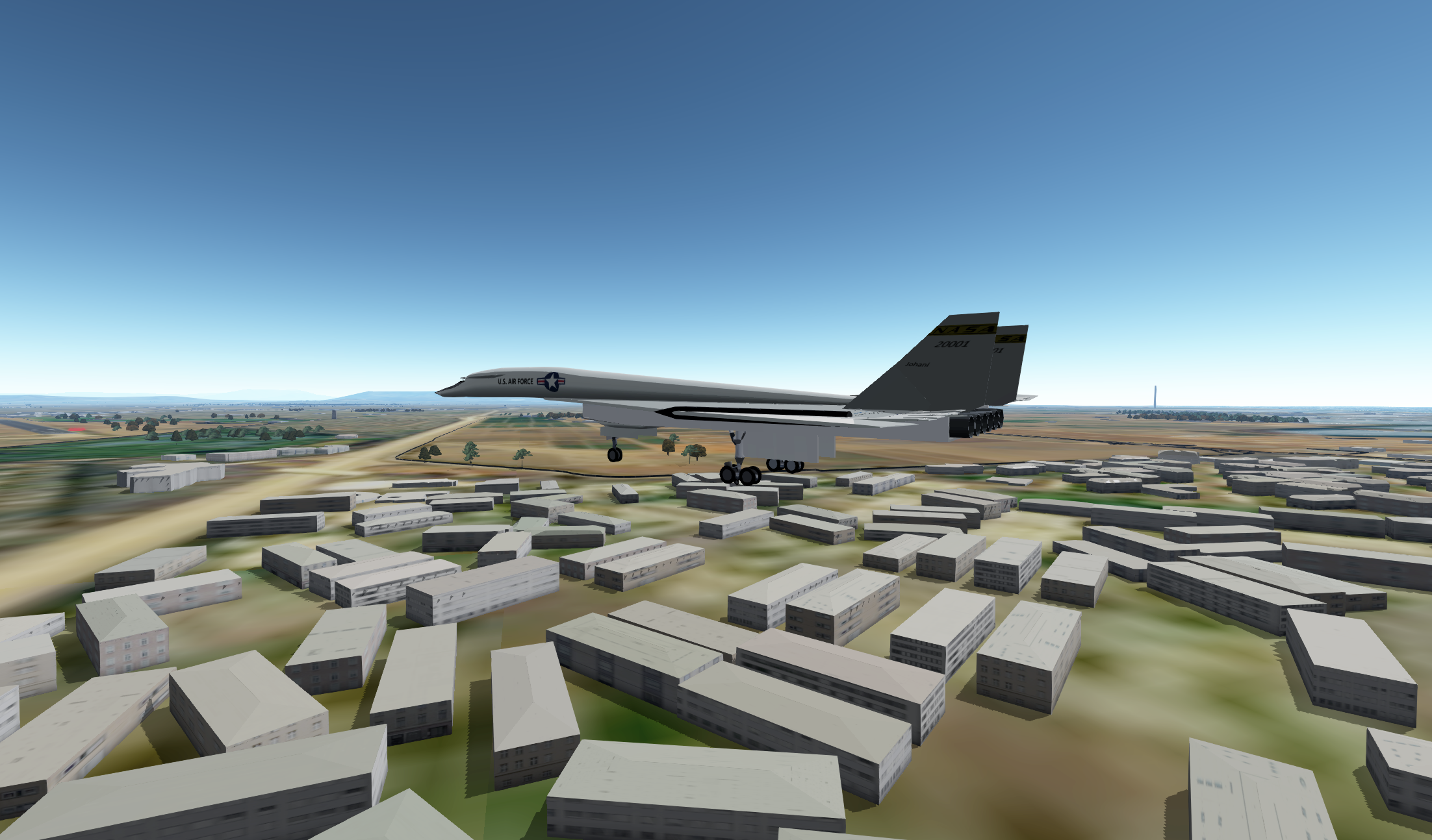 Airplane Environment Scenery Game Simulator Digital Art 2204x1294