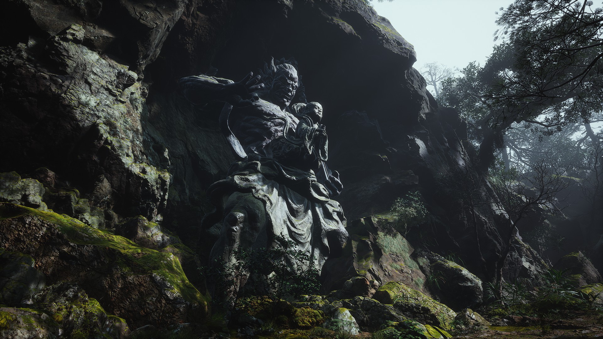 Black Myth Wukong Video Game Art Statue Screen Shot 1920x1080