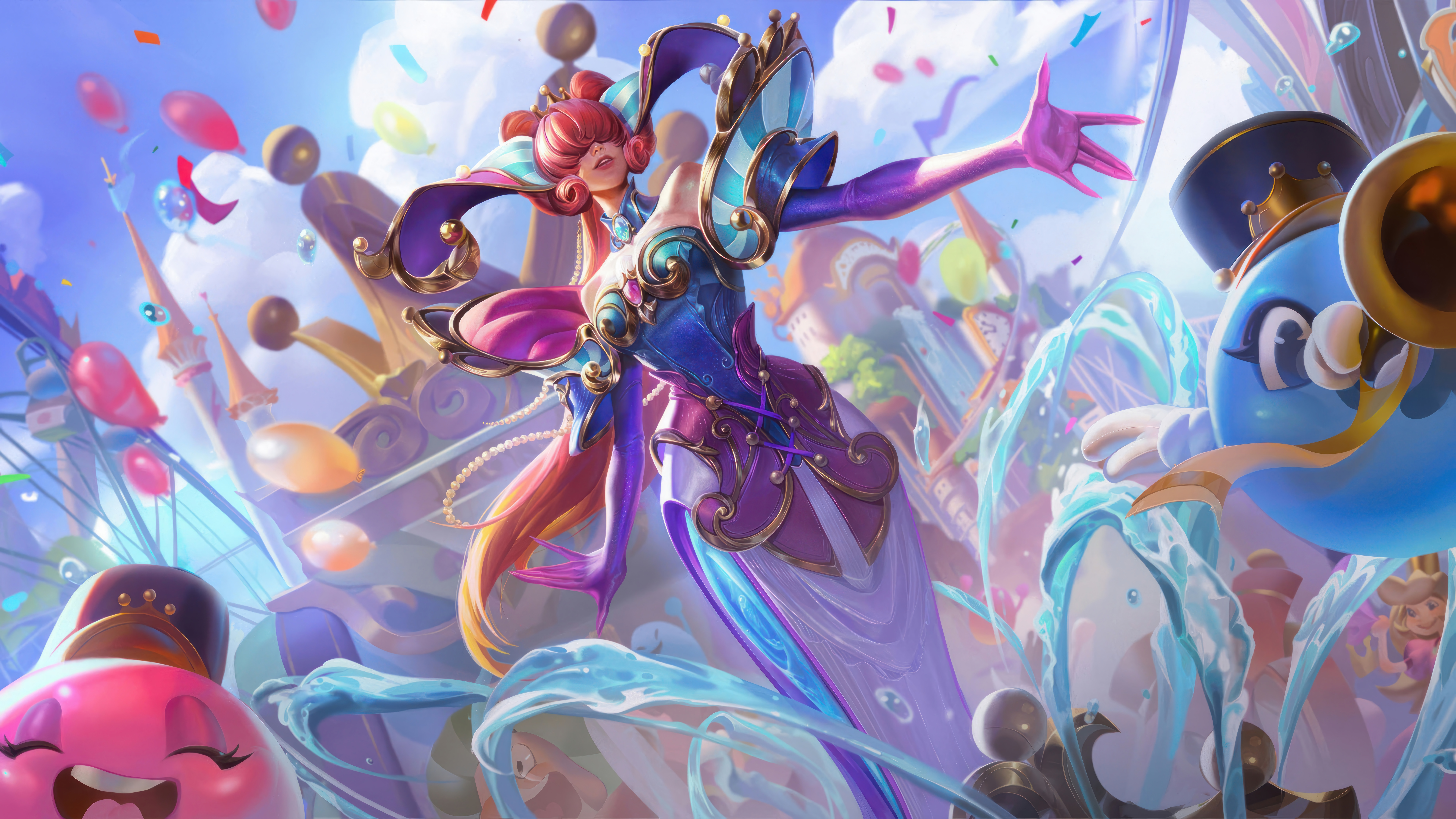 Garden Party League Of Legends Lissandra League Of Legends Video Games GZG 4K Riot Games Digital Art 7680x4320