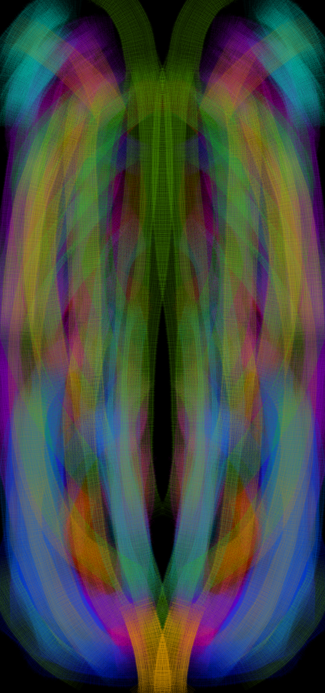 Abstract Psychedelic Dark Background Colorful 1080x2300