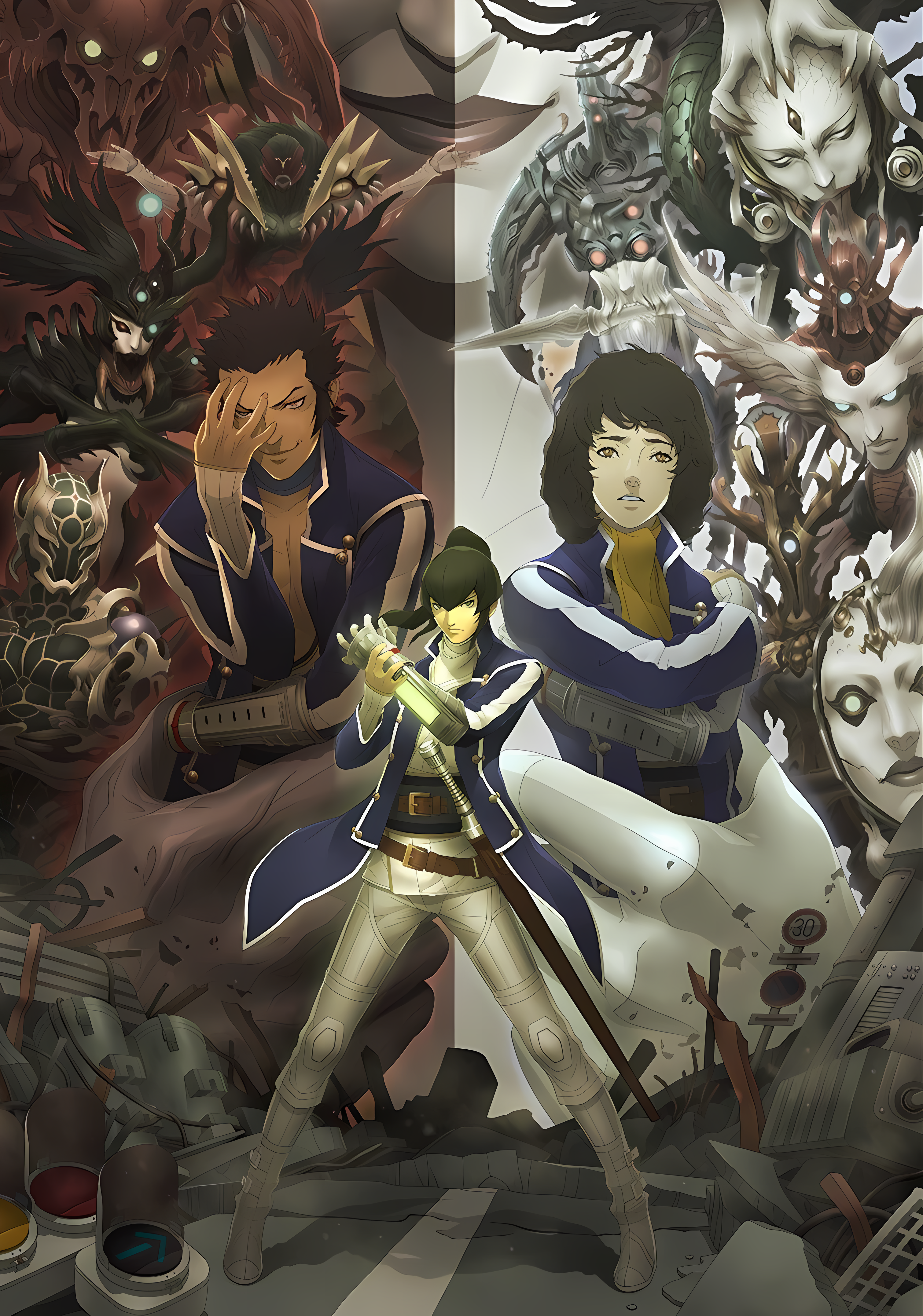 Shin Megami Tensei IV Shin Megami Tensei Series Smt Science Fiction Samurai 3020x4308