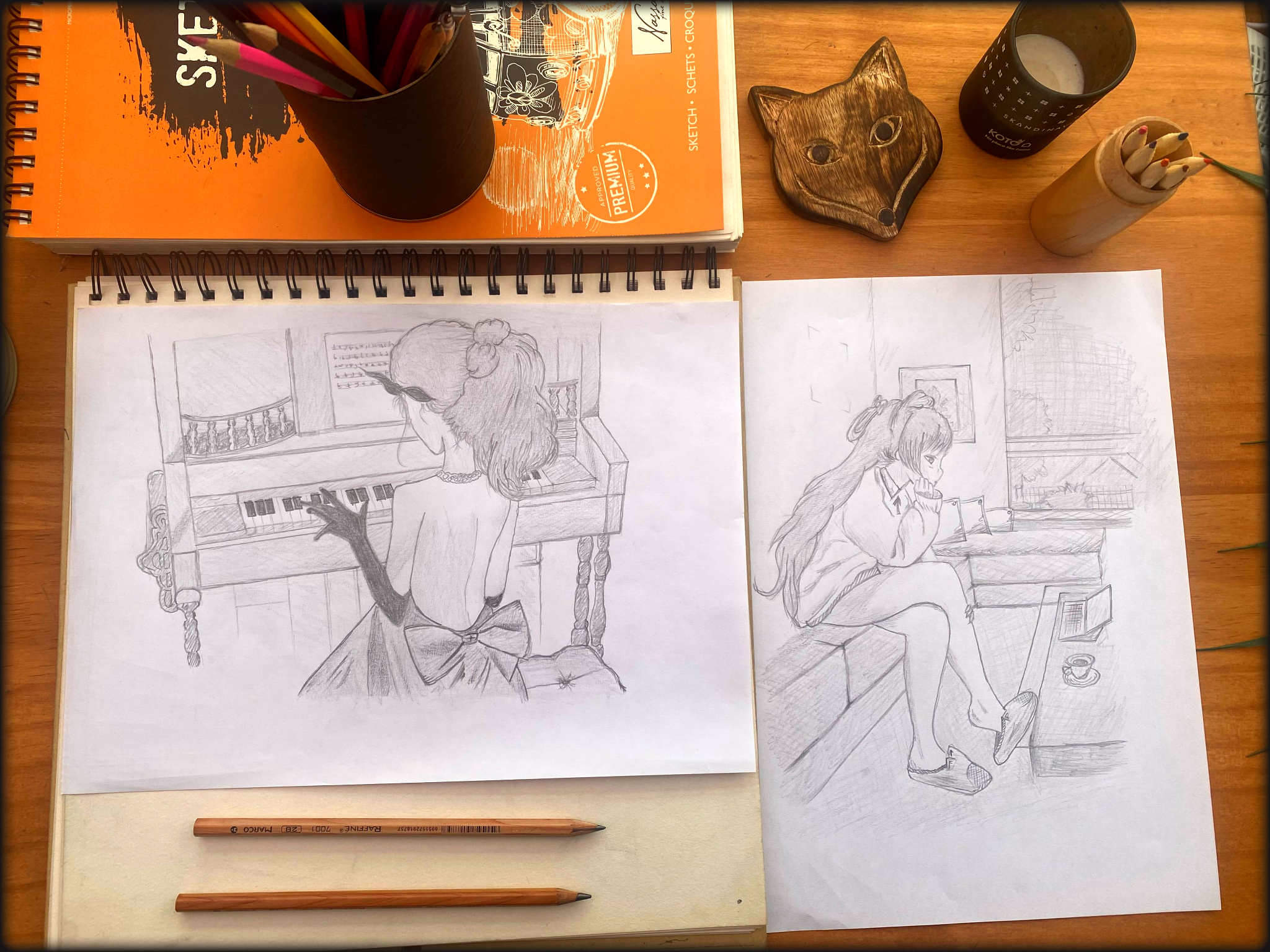 Drawing Anime Girls Pencil Drawing 2048x1536