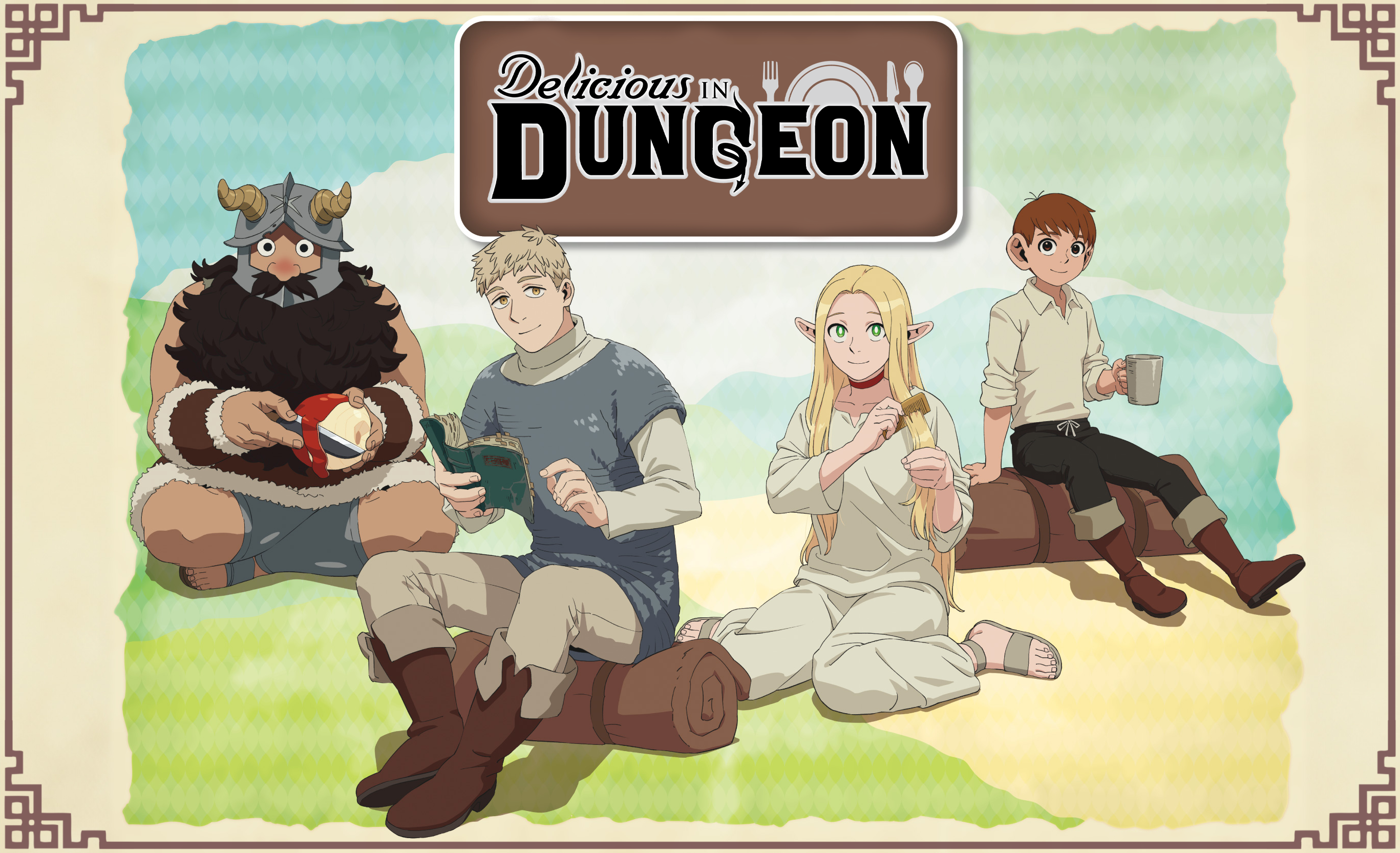 Anime Anime Girls Anime Boys Delicious In Dungeon Marcille Donato Laios Thorden Chilchuck Tims Sensh 2734x1665