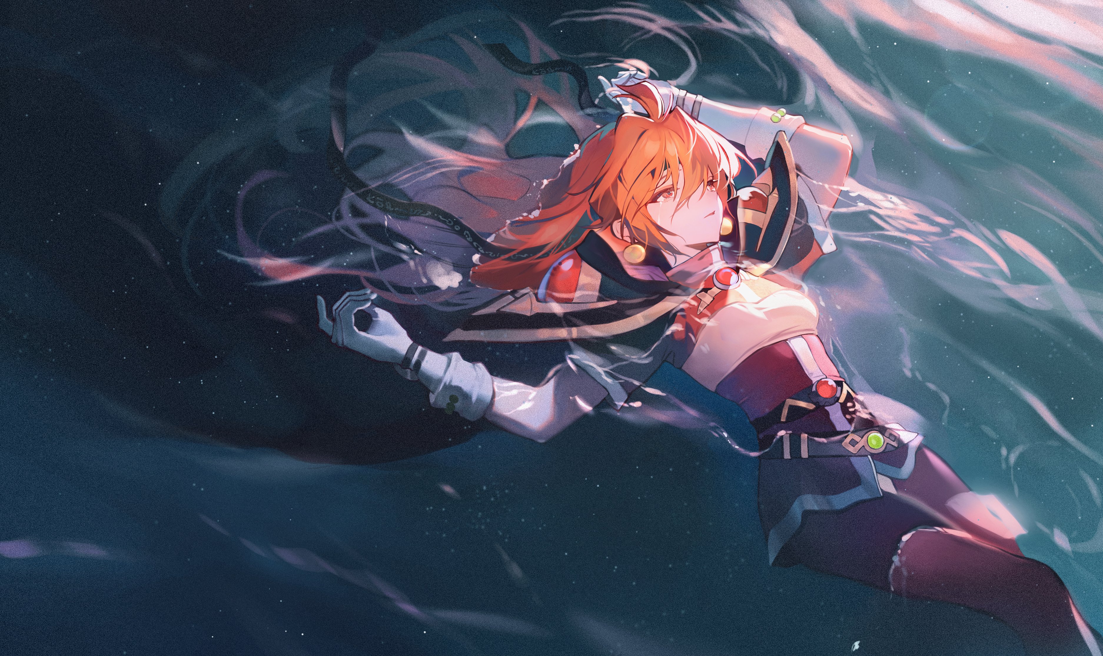 Anime Girls Lina Inverse Slayers Magician Witch Jewelry Jewel Shoulder Pads Cape Skirt Gloves White  3748x2230