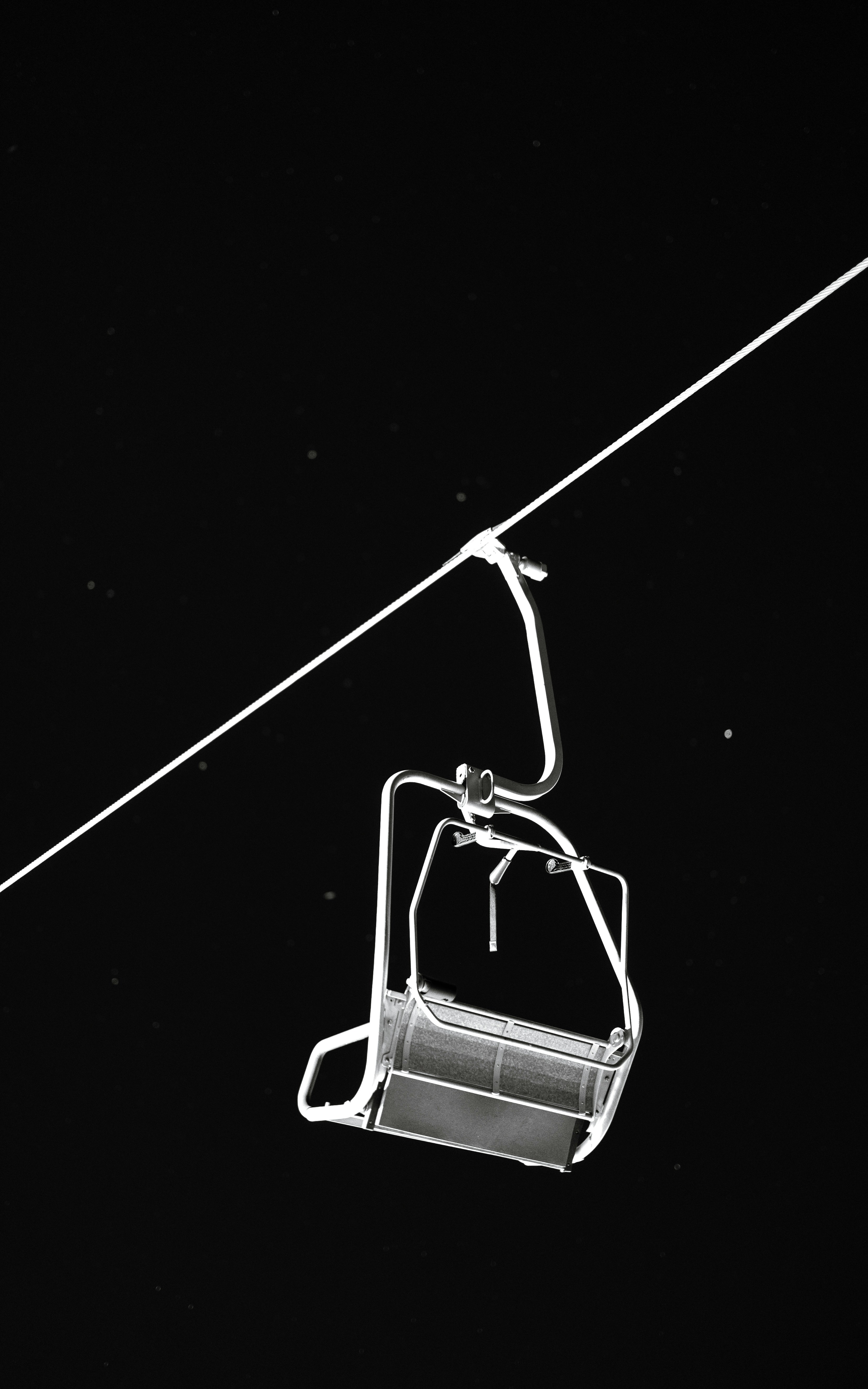 Black Background Black Minimalism Simple Background Dark Monochrome Cable Car 3311x5297