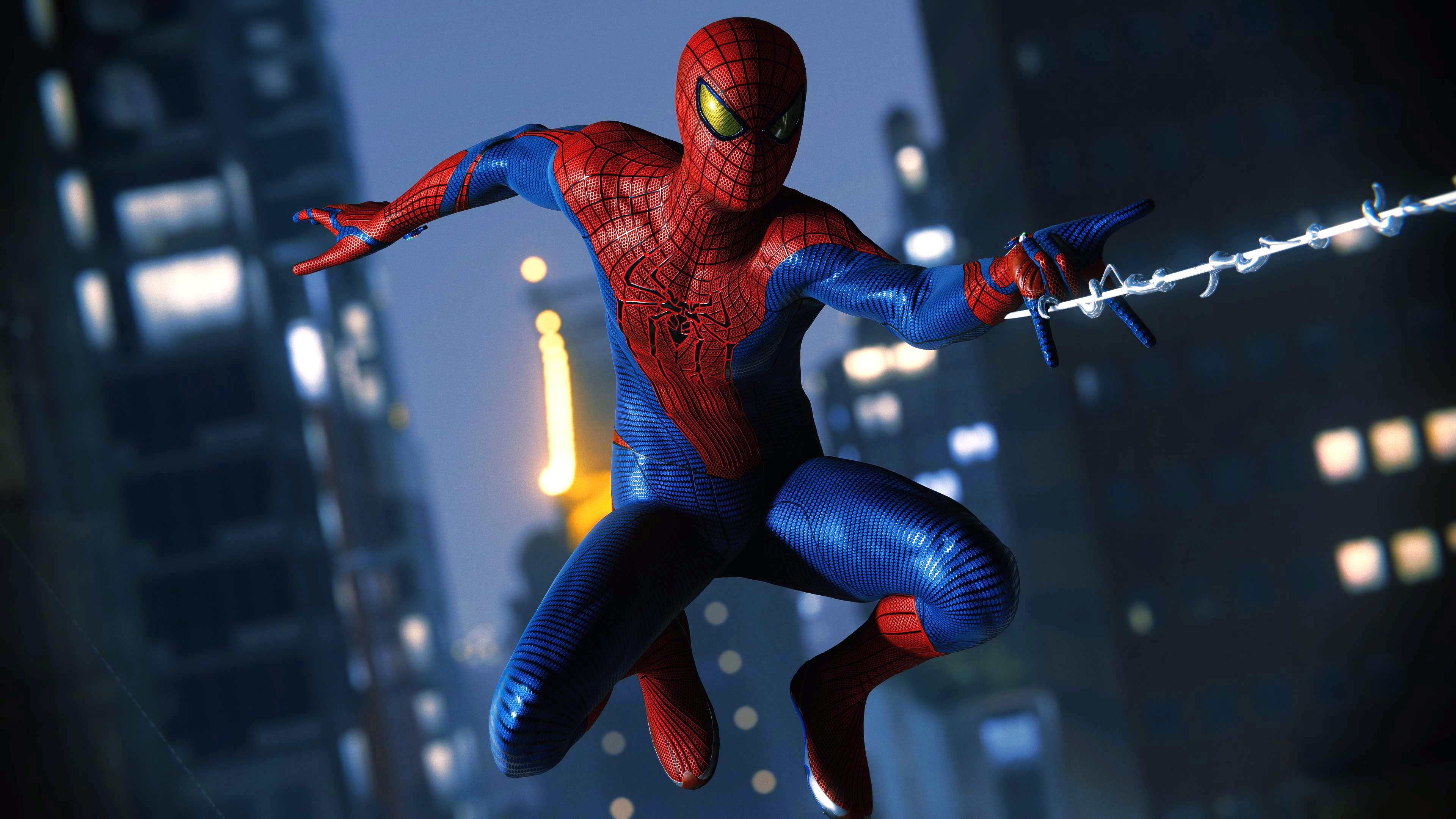 Spider Man 2018 Spider Man Amazing Spider Man Video Game Art 3840x2160