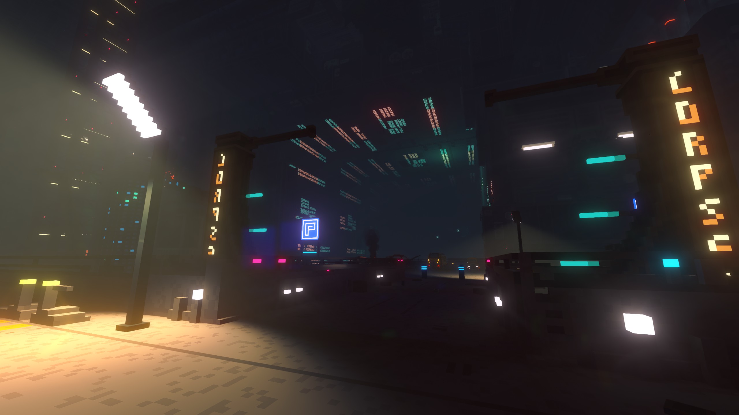 Cloudpunk Voxels Video Games 2560x1440