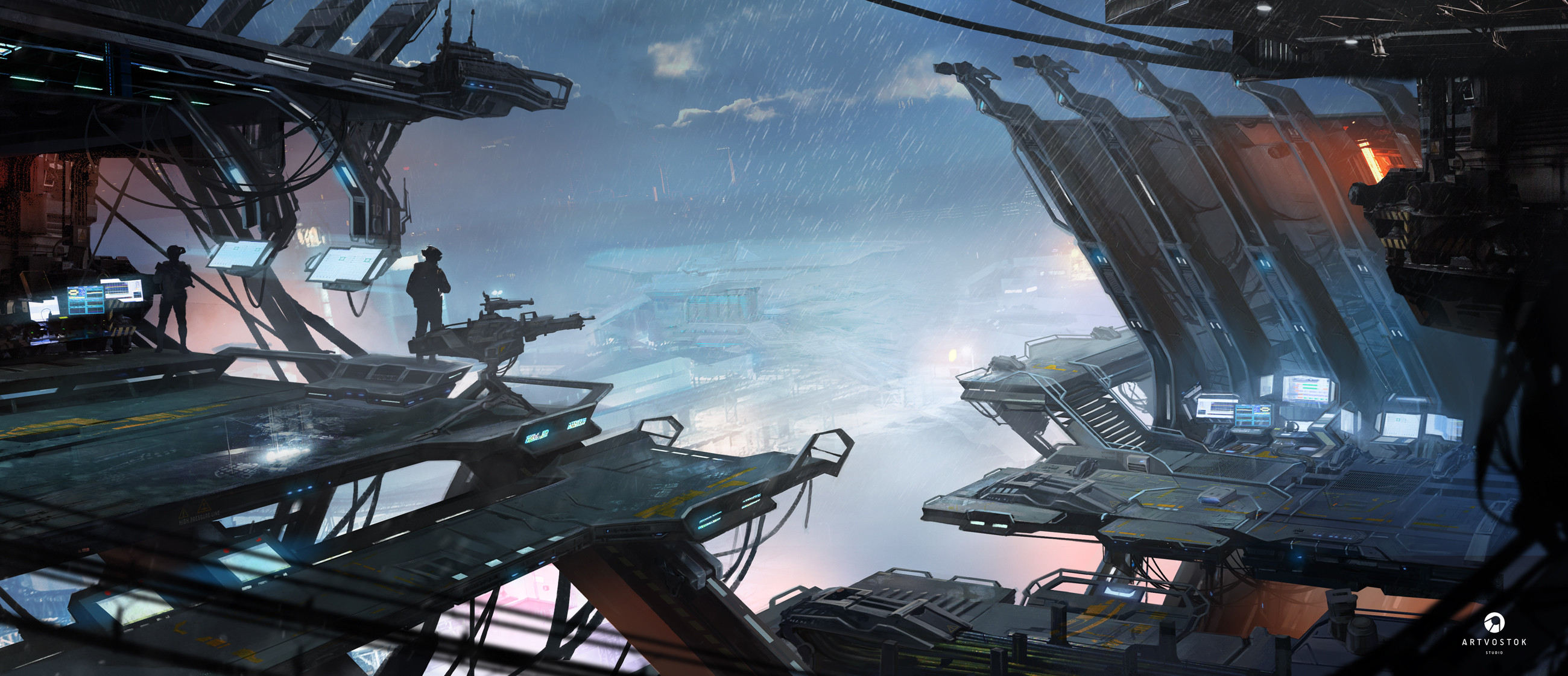 Futuristic Futuristic City Science Fiction 2600x1122