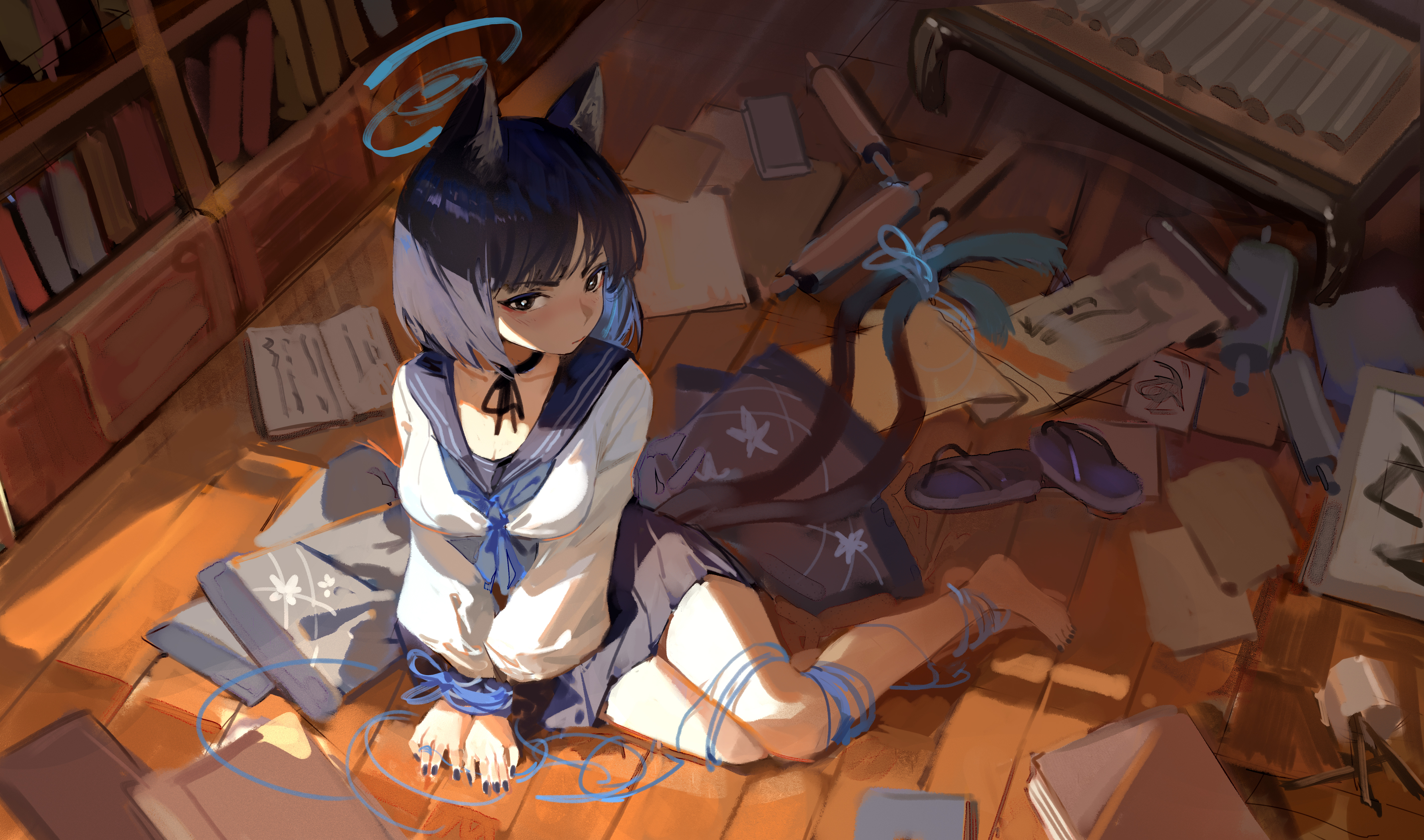 Anime Anime Girls MEinoss Blue Archive Kiryuu Kikyou 5676x3350