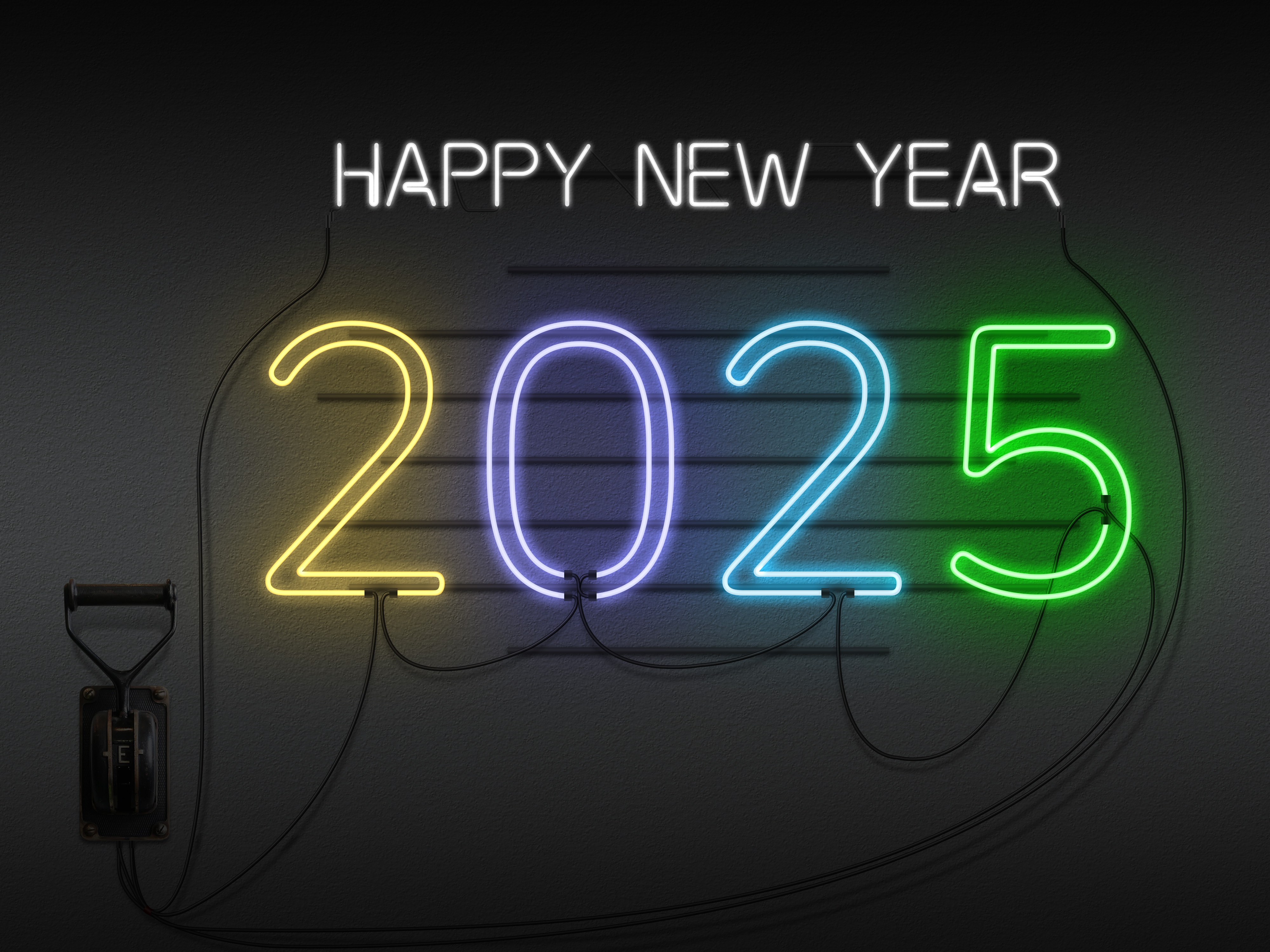 2025 Year New Year Neon Sign 4000x3000