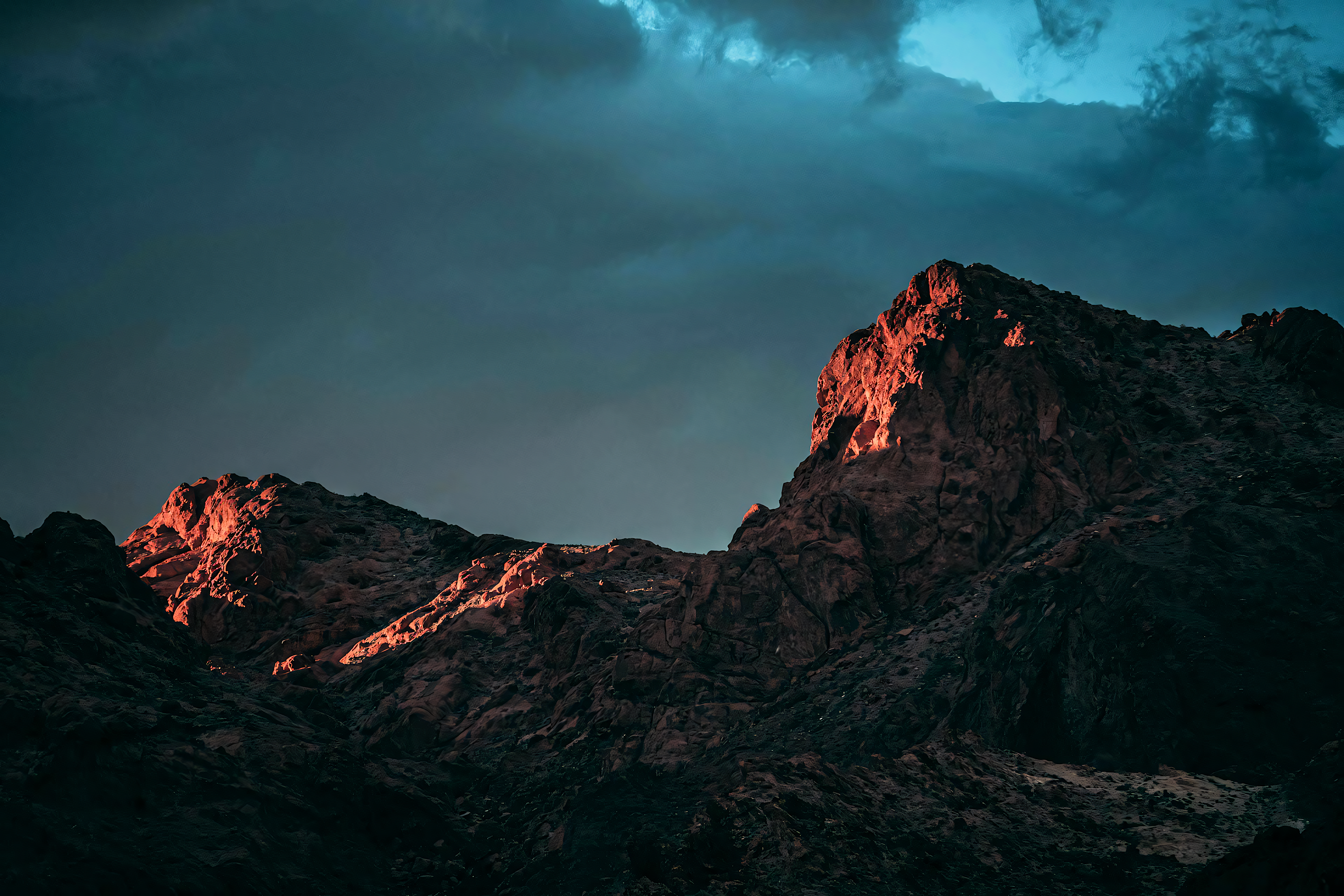 Mountain View Mountains Rocks Trees Landscape Nature Sun Rays Clouds 3840x2560