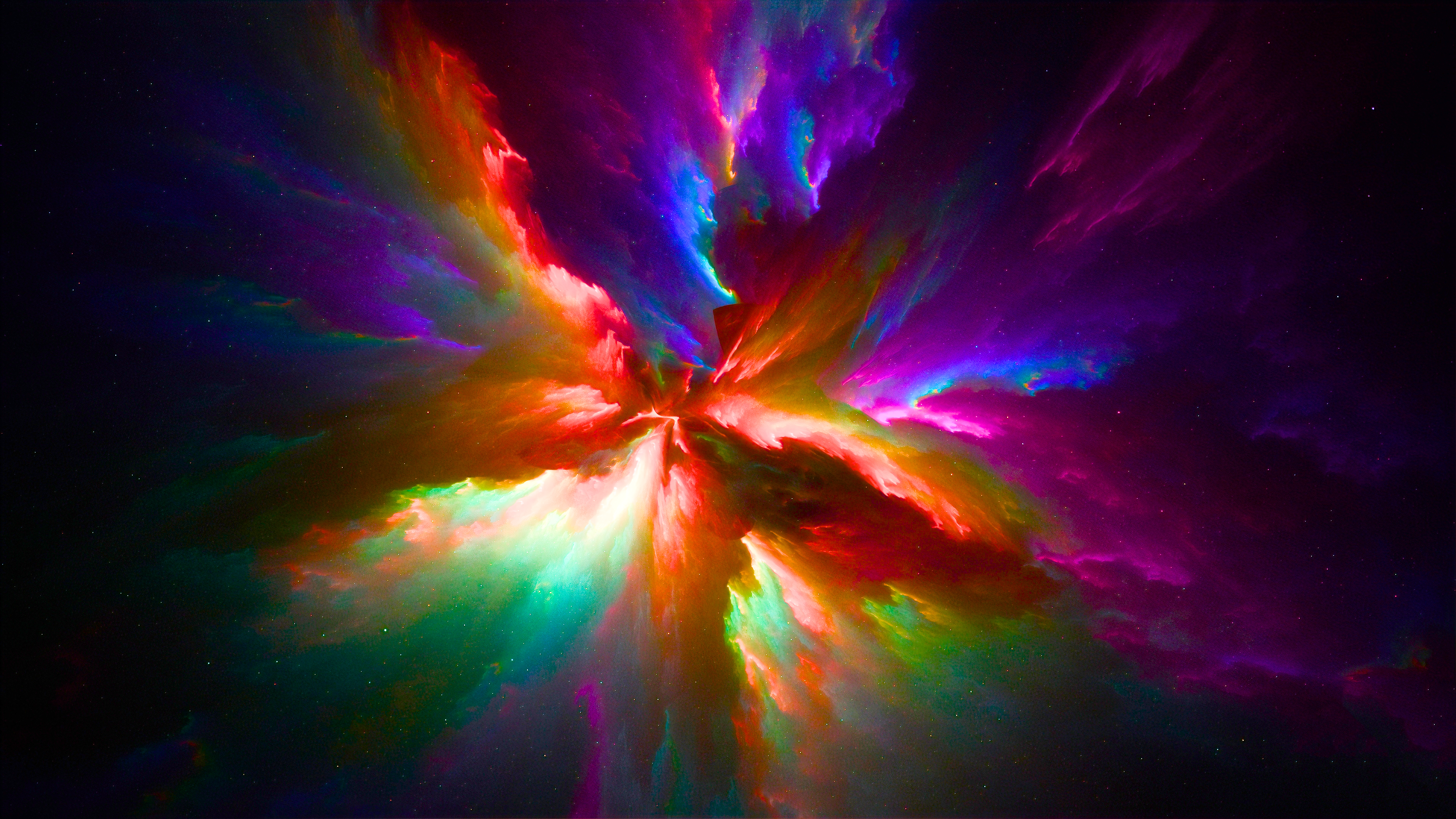 Space Stars Nebula Colorful 3840x2160