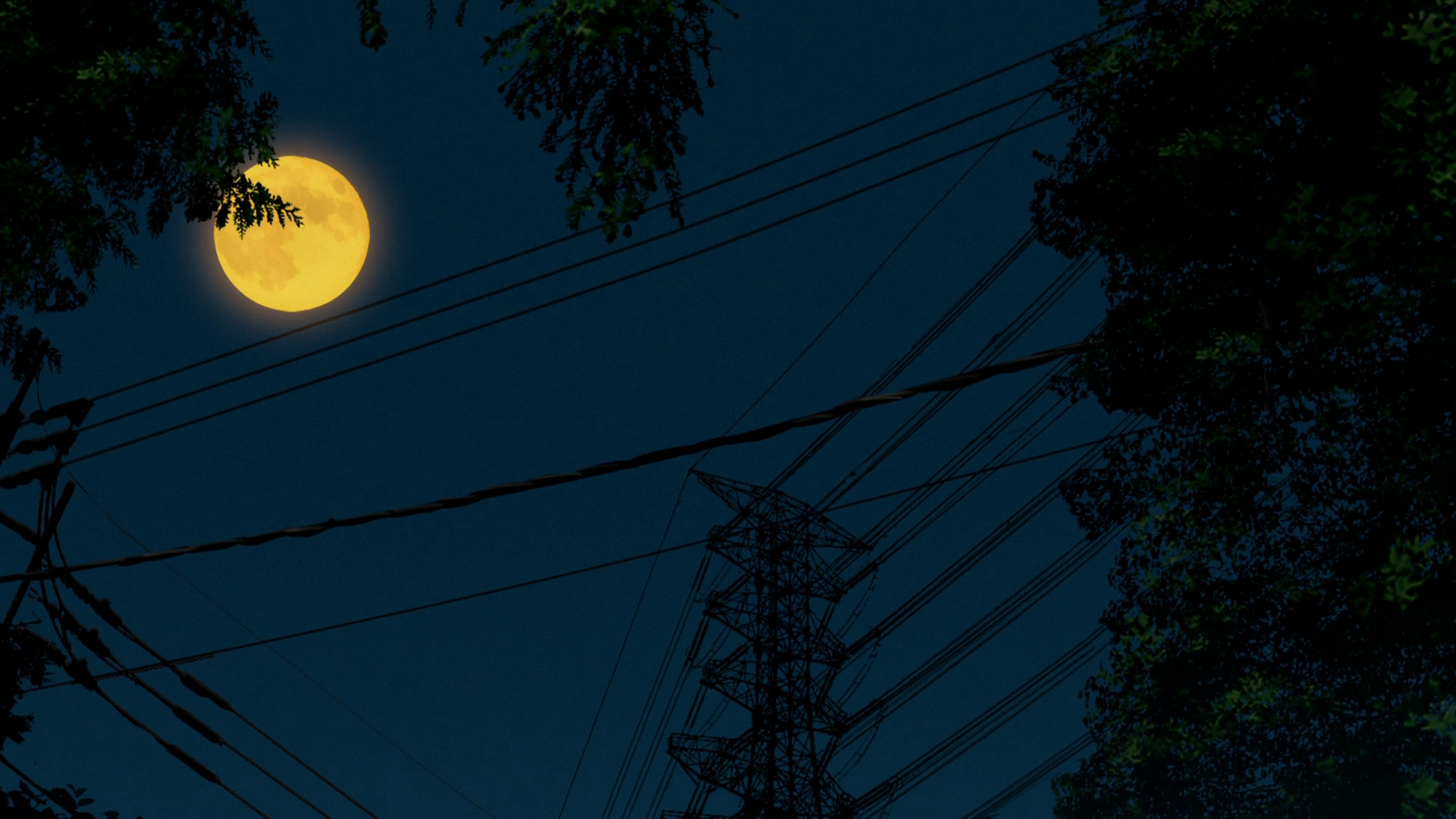 Dandadan Anime Screenshot Moon Electric Tower Night 1920x1080