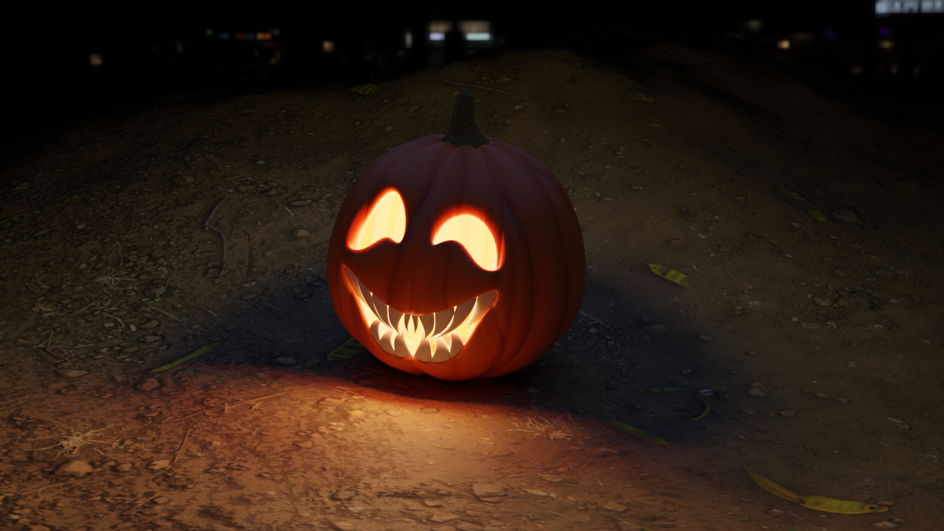 Pumpkin Blender Halloween Jack O Lantern 1920x1080