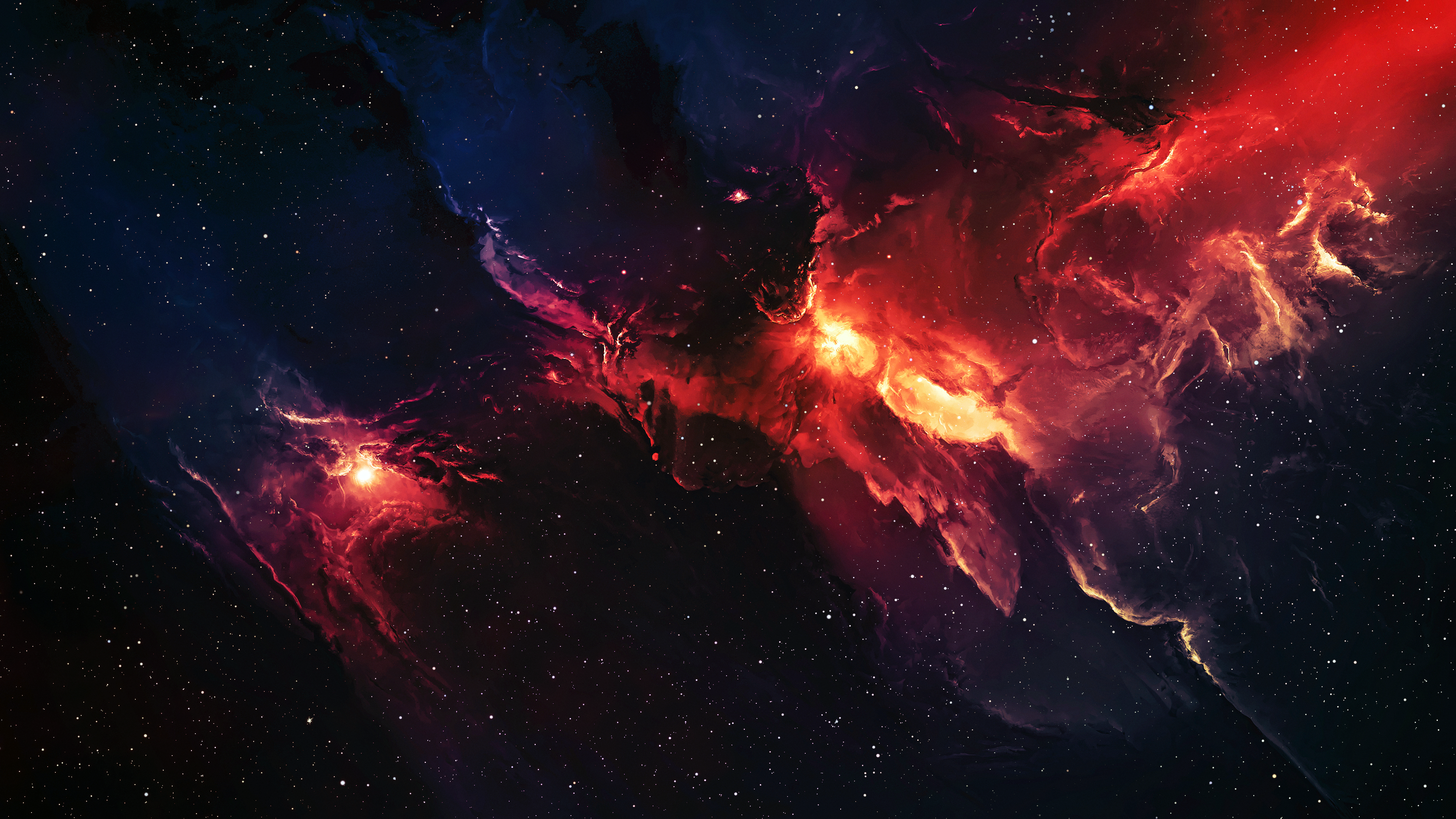 Space Galaxy Nebula Dragon 3840x2160