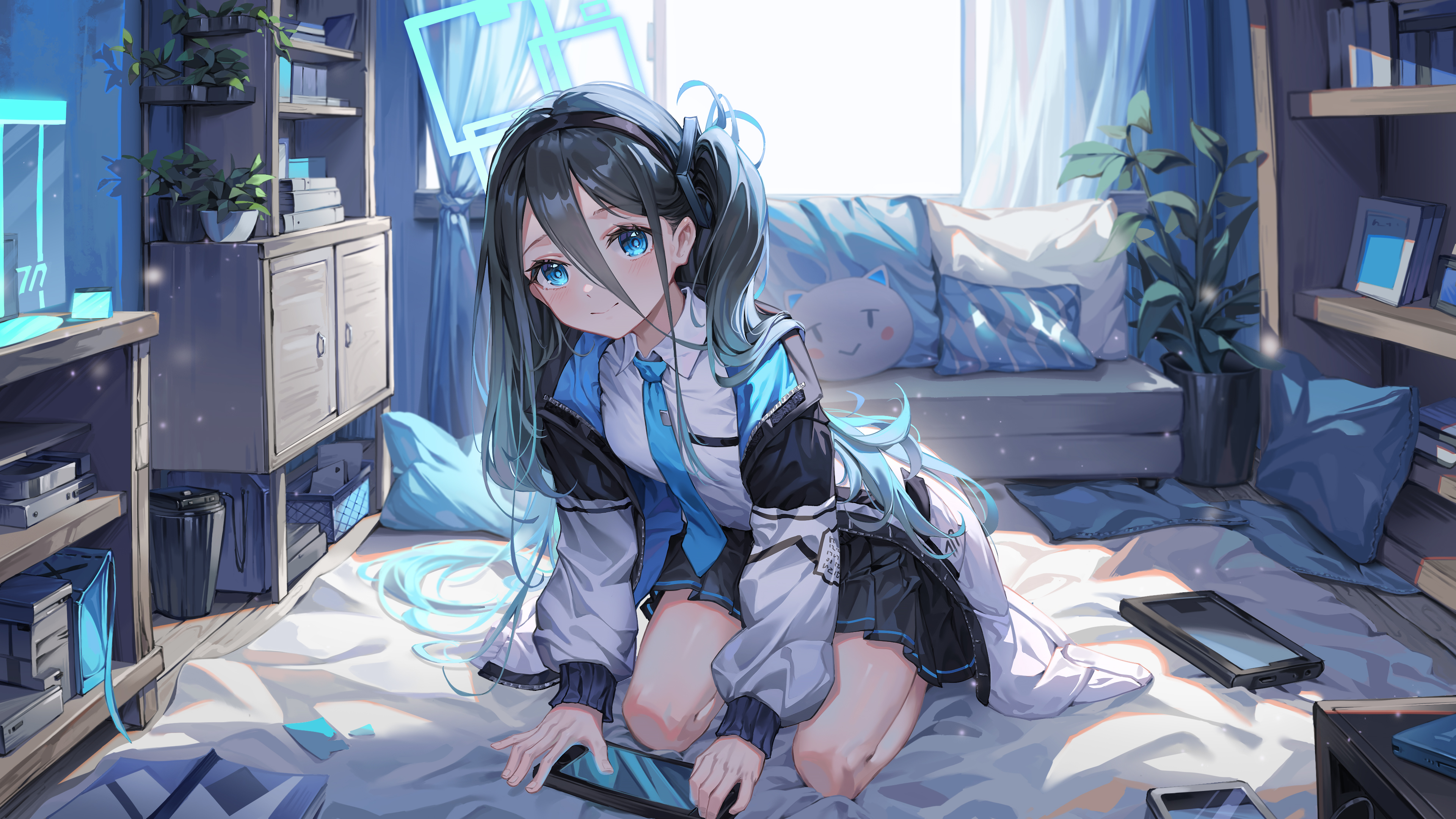 Blue Archive Tendou Alice Long Hair Looking At Viewer Blue Eyes 3840x2160