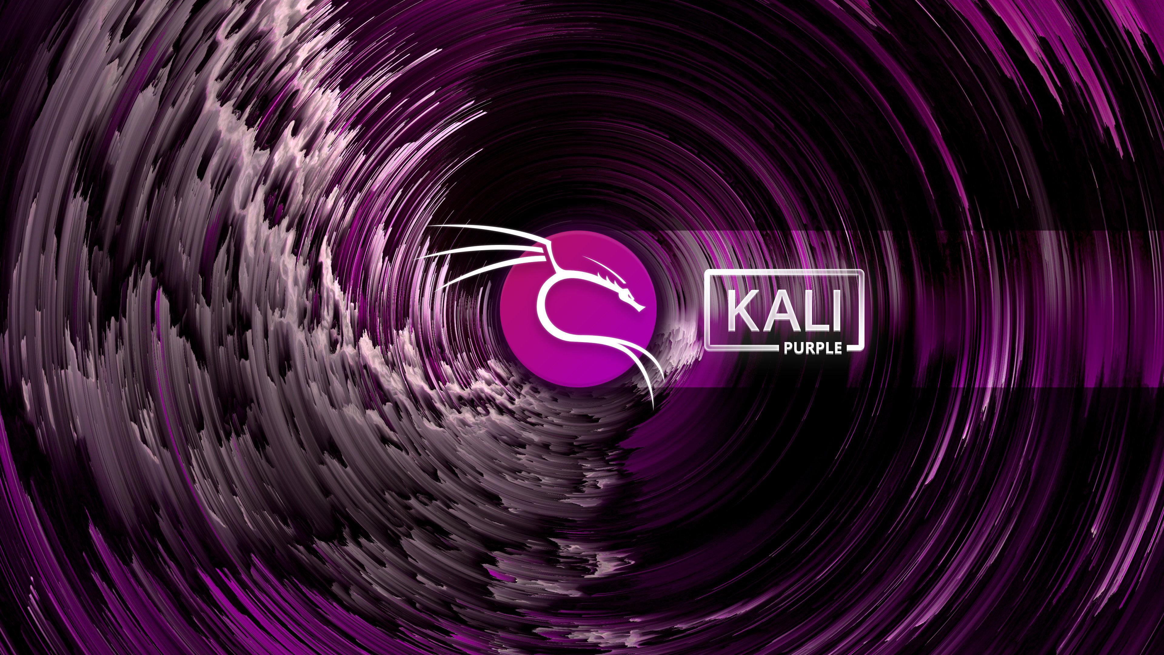 Kali Linux Linux Purple Background Kali Purple Digital Art Operating System Microsoft Windows 3840x2160