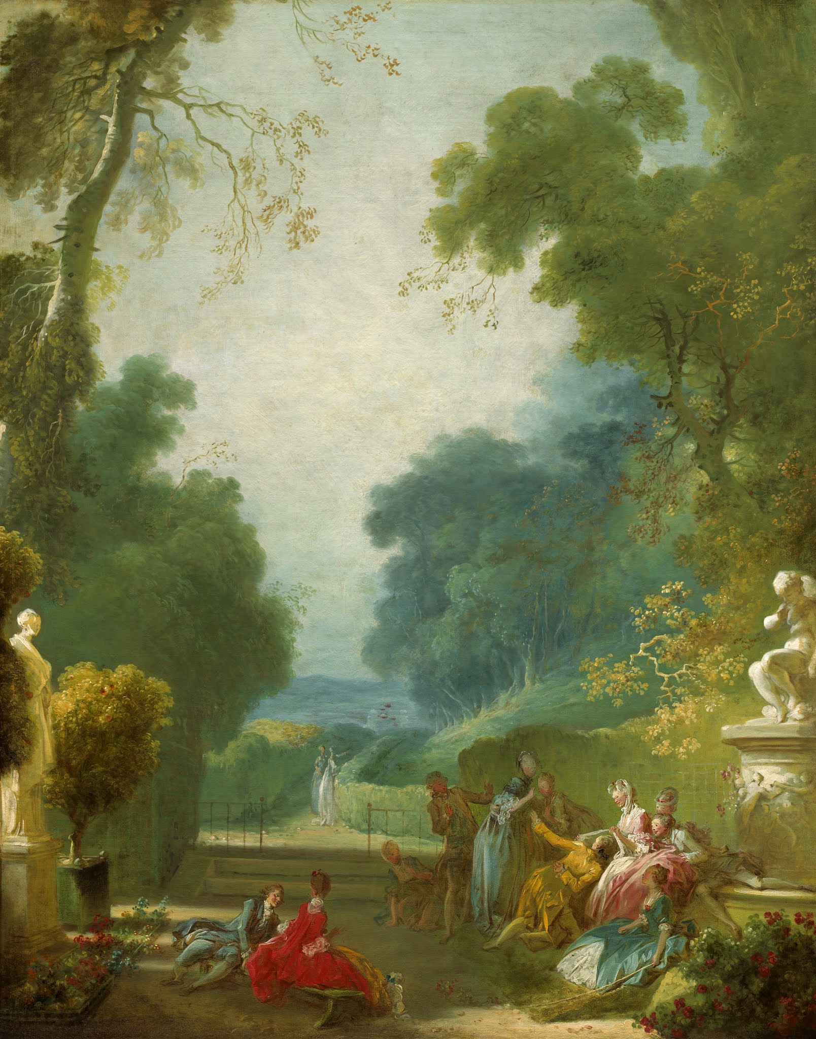 Classic Art Painting Jean Honore Fragonard Forest Landscape Park 1608x2048