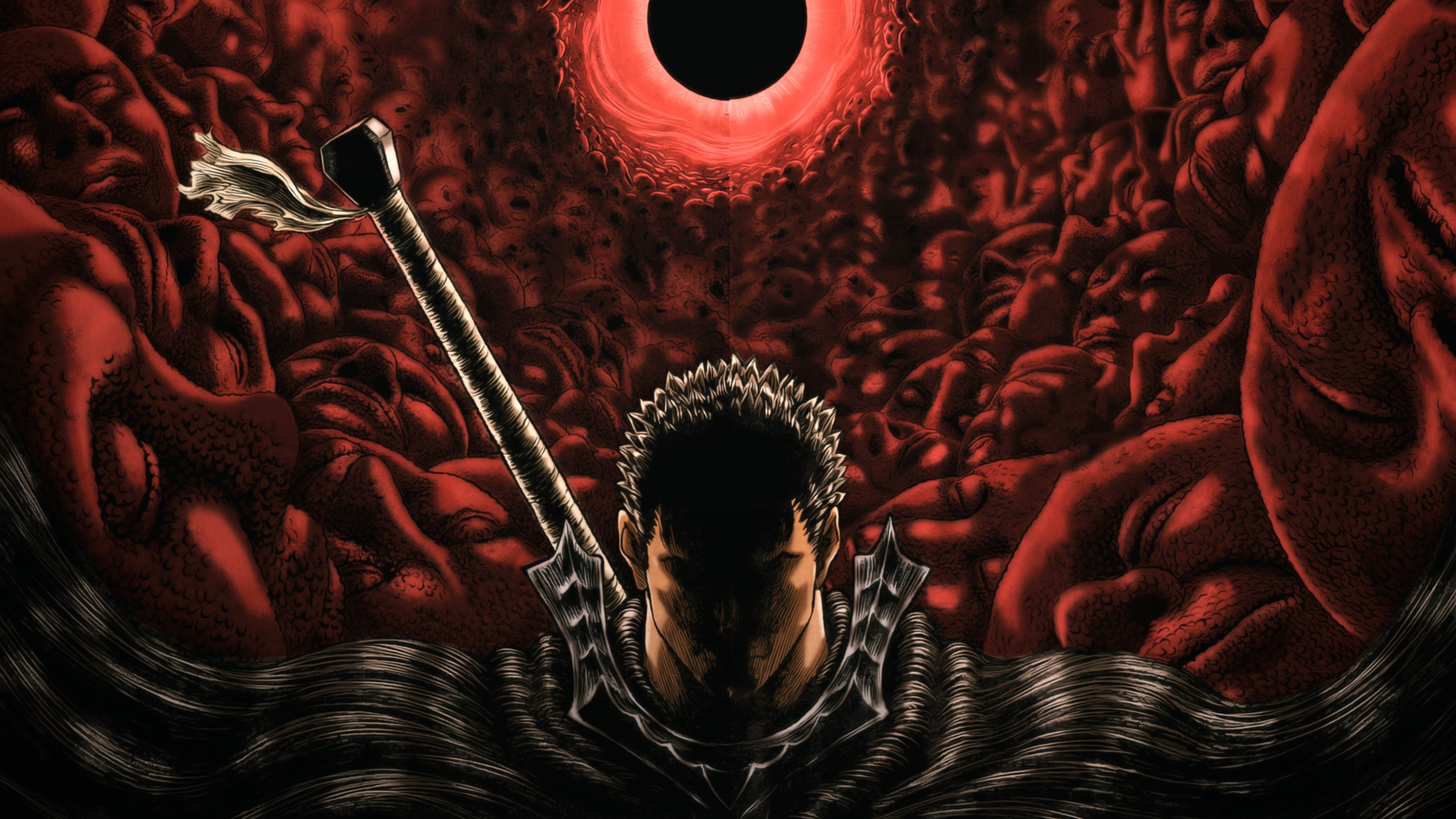 Guts Eclipse Berserk Anime Manga Sword 2560x1440