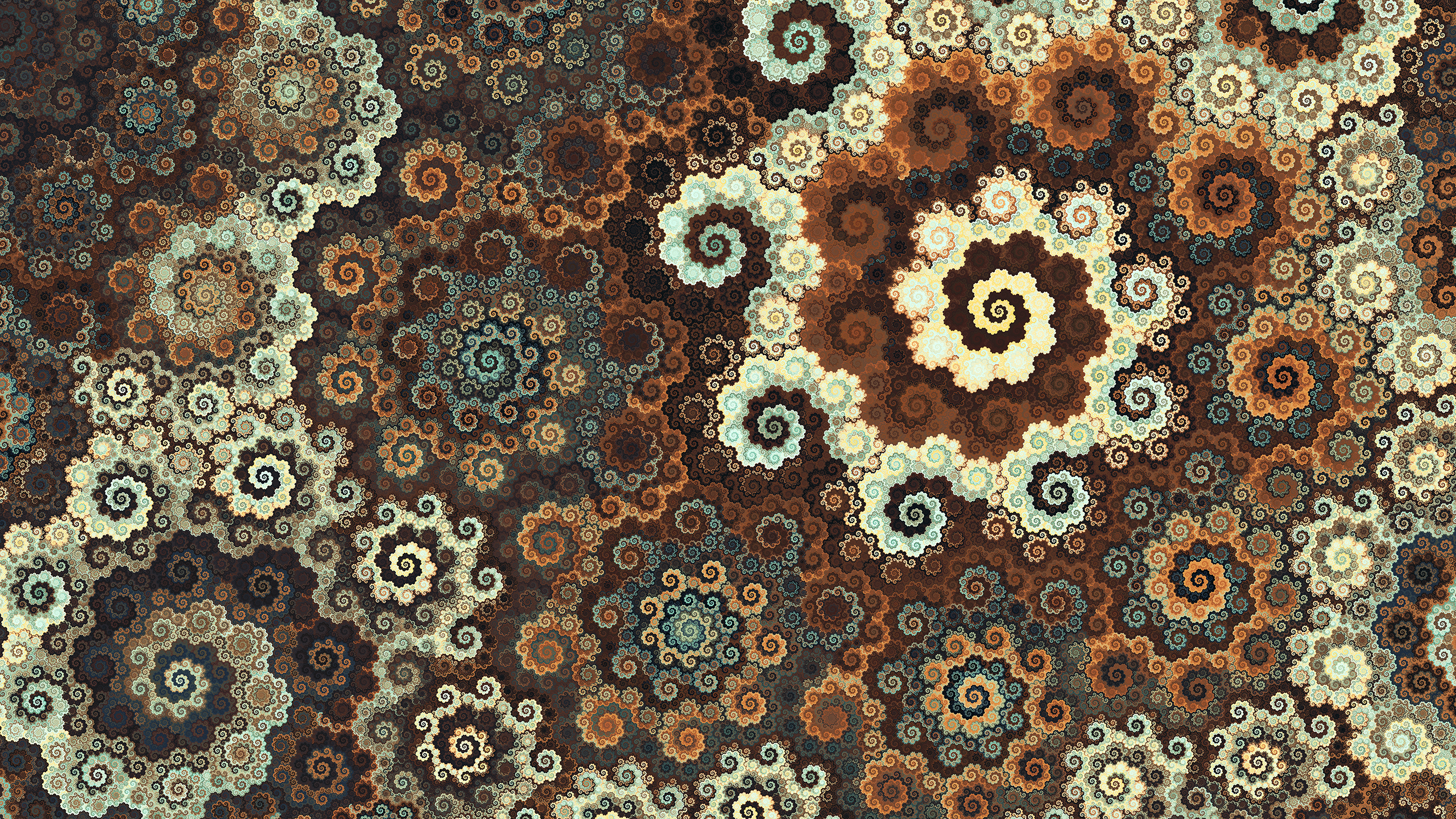 Abstract Artwork Digital Art Apophysis Texture Pattern Octagonal 2560x1440