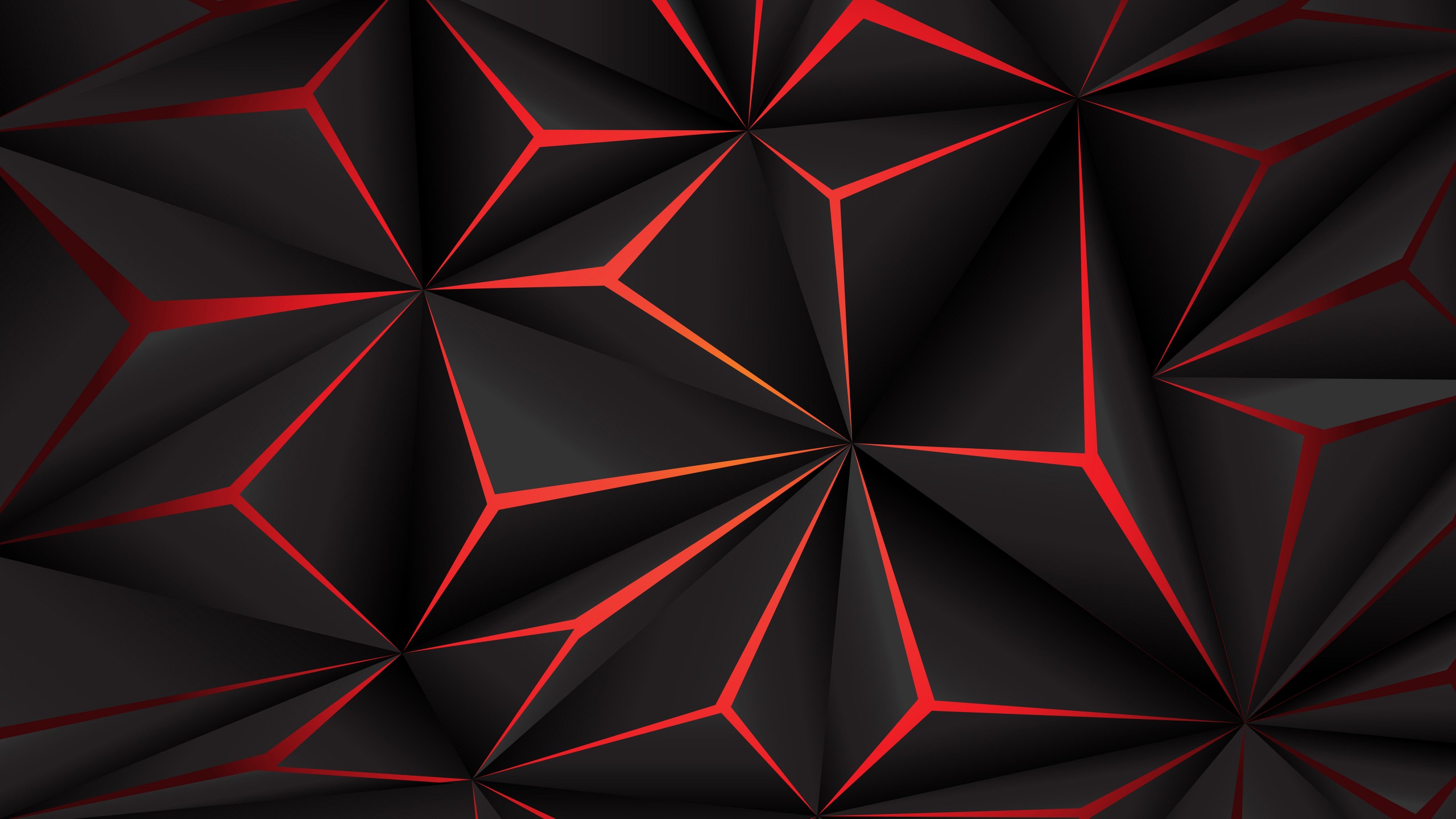 Shapes Dark Background Geometry Triangle Dark Abstract 2560x1440