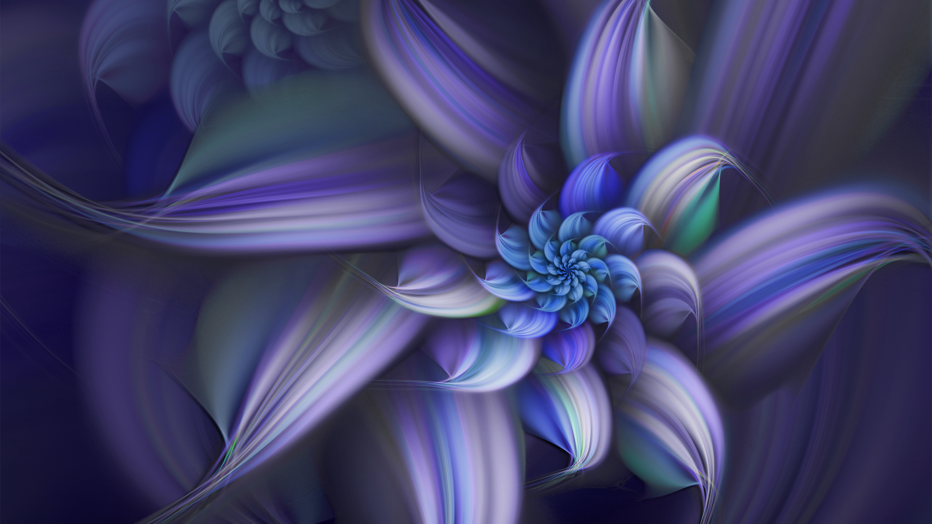 Abstract Fractal Purple Background Blue Background 1920x1080