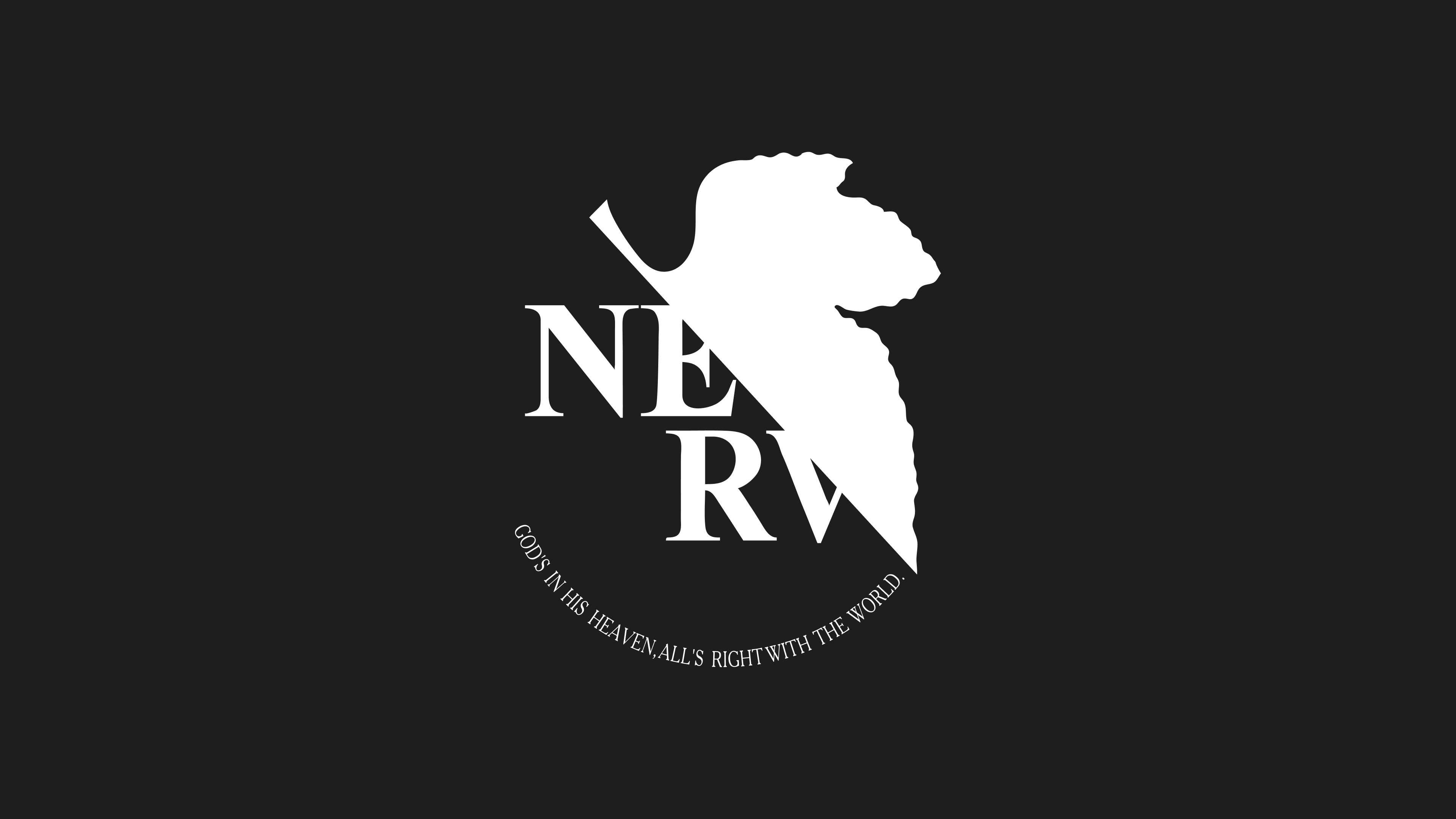 Nerv Neon Genesis Evangelion Logo Company 3840x2160