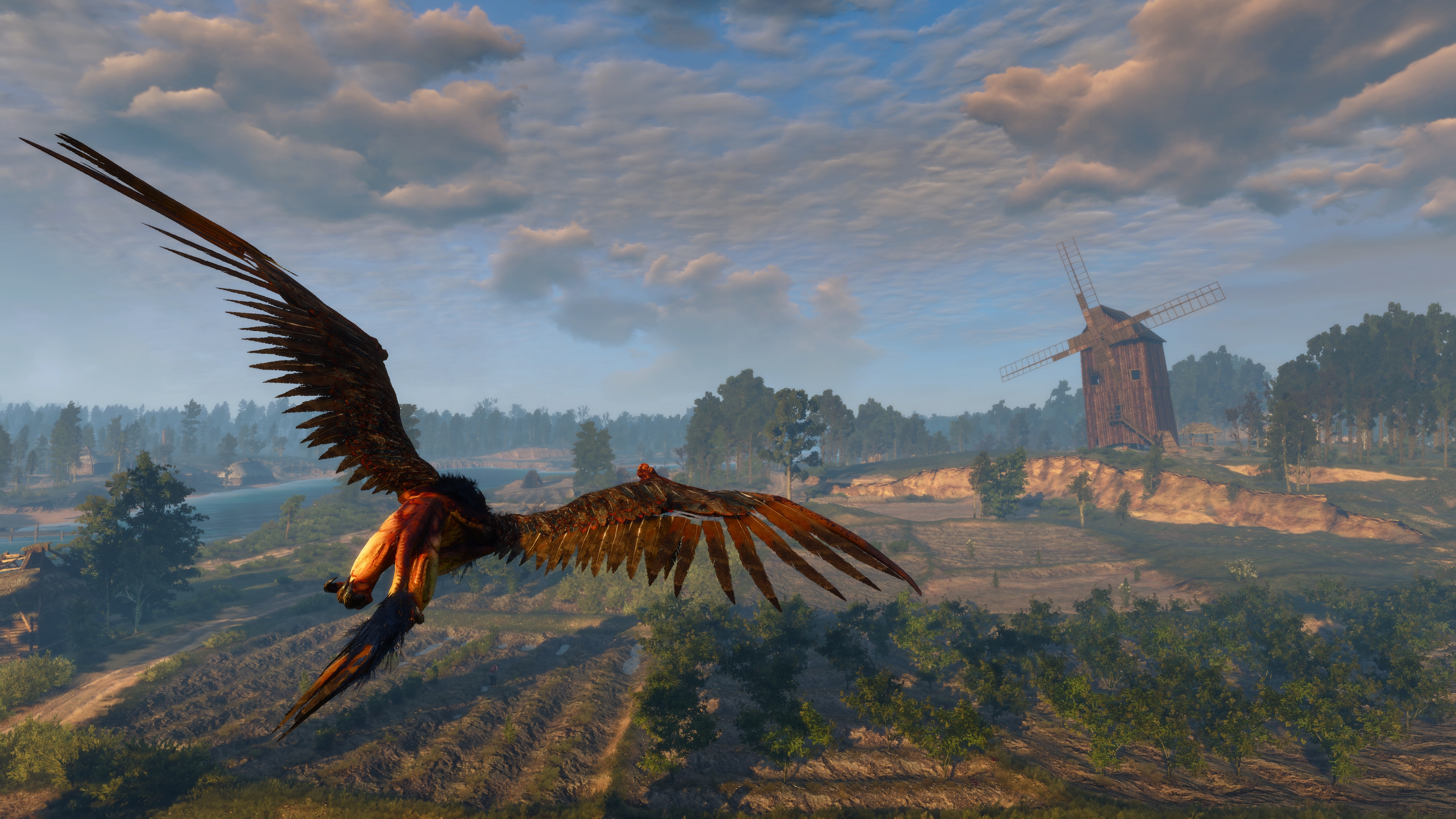 The Witcher 3 Wild Hunt Screen Shot Video Games Griffon The Witcher 3840x2160