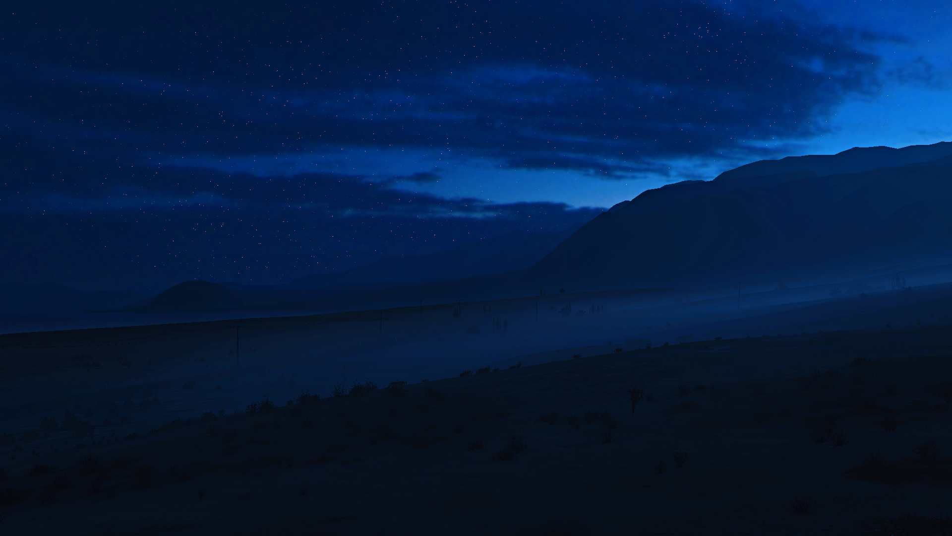 Video Games Forza Forza Horizon 5 Sky Stars Desert Hills Night Dark Blue 1920x1080