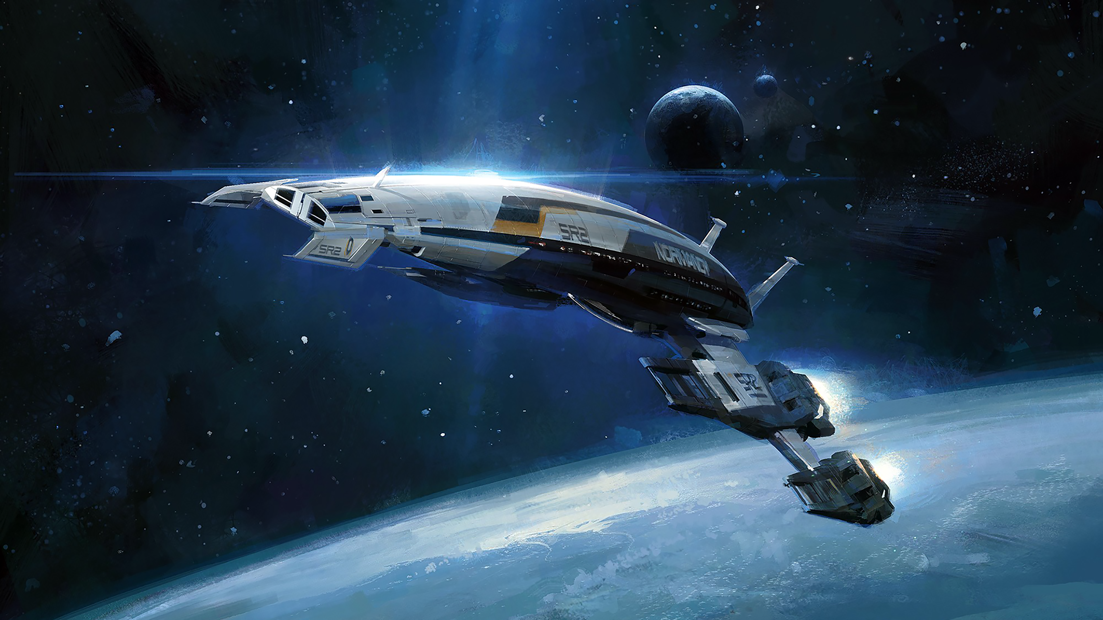 Mass Effect Space Video Games Normandy SR 2 3840x2160