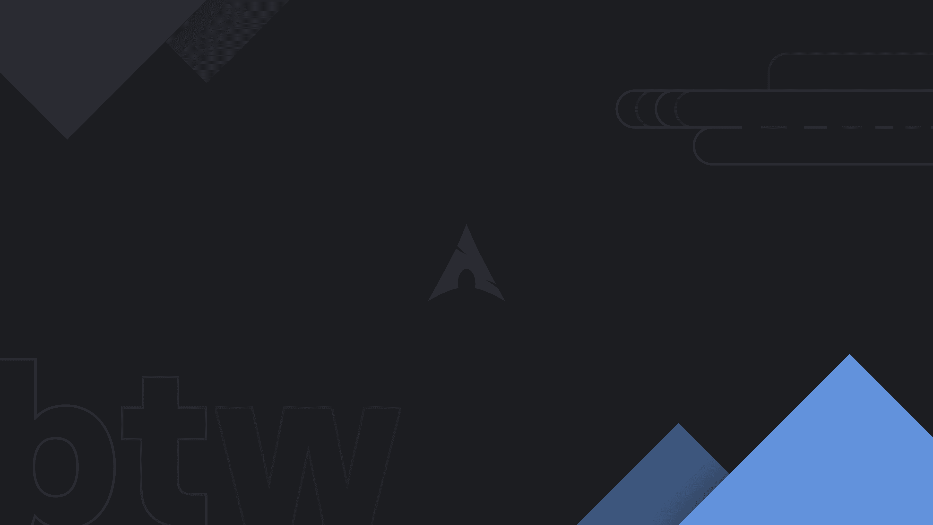 Linux Arch Linux Mountains Logo Text Black Background Minimalism 3840x2160