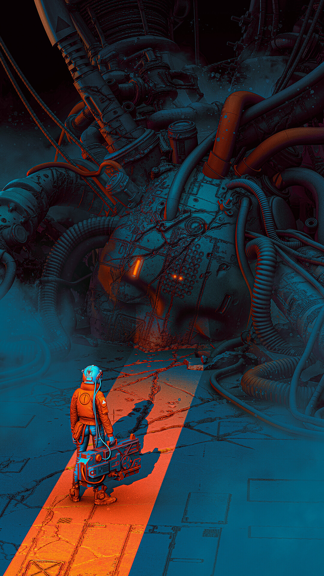 Pascal Blanche Science Fiction Akira Cyberpunk Illustration 1080x1920