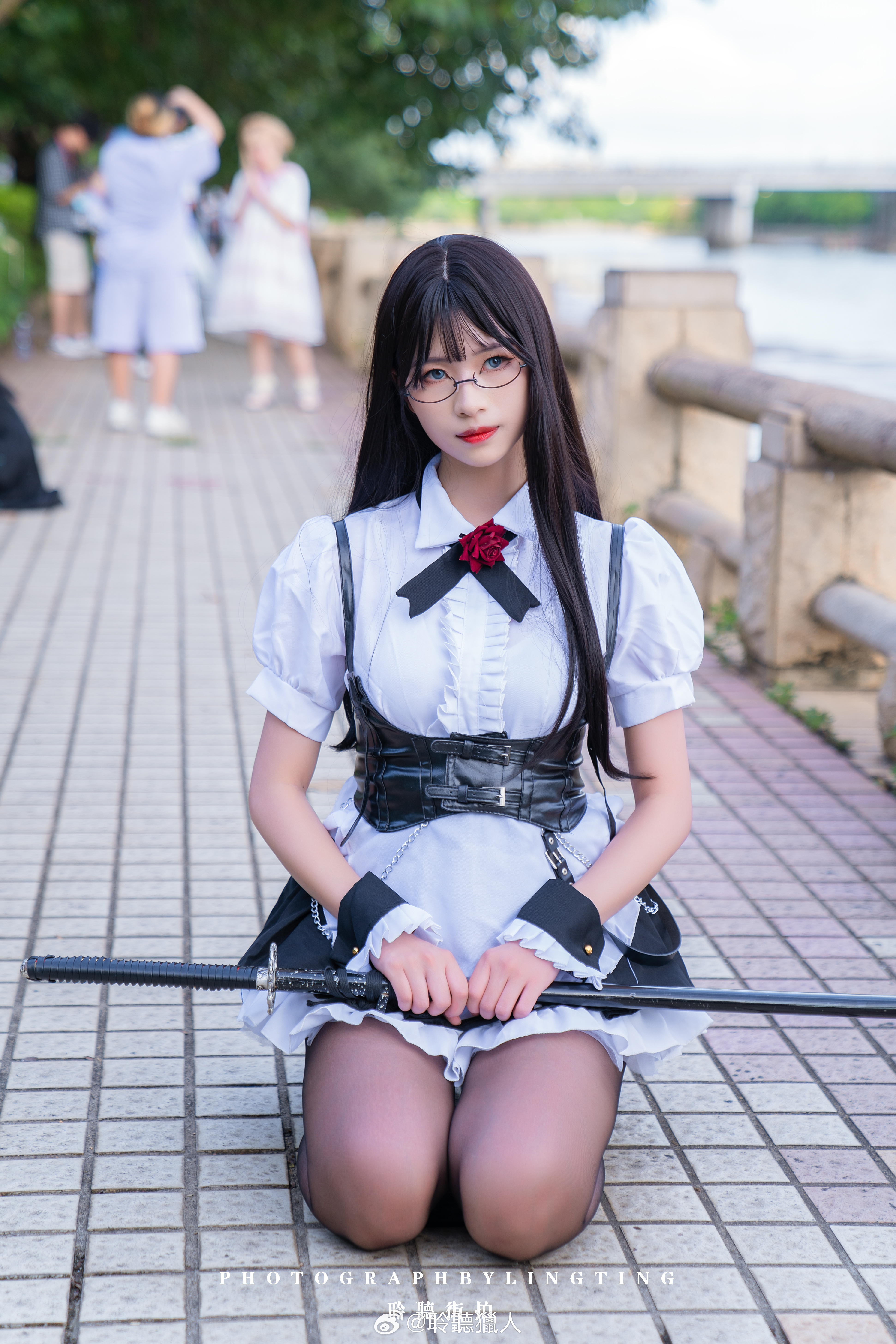 Cosplay Asian Women Portrait Display Looking At Viewer Outdoors Women Outdoors Depth Of Field Long H 3882x5823