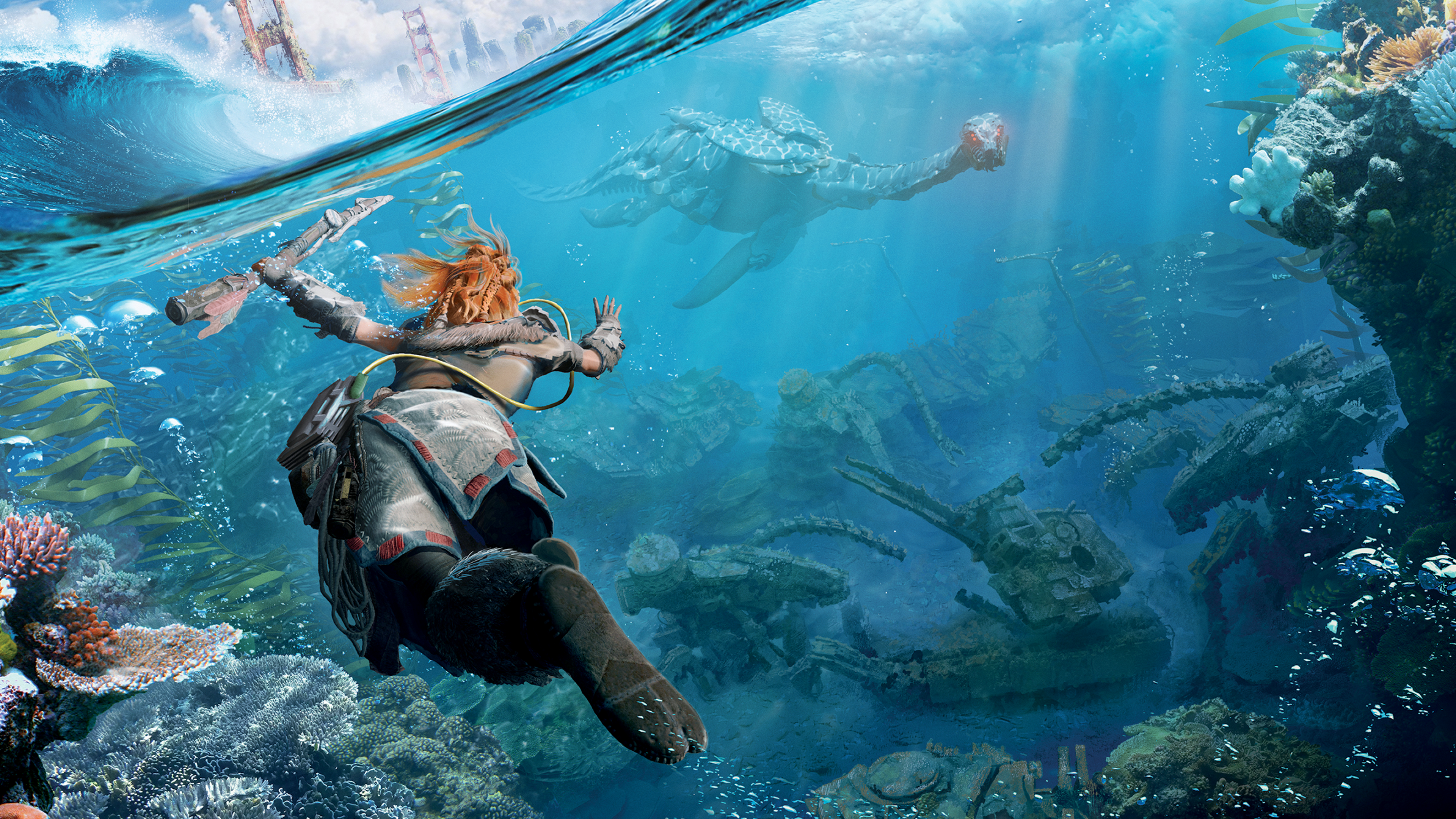 Horizon Forbidden West Video Game Art Video Game Girls Aloy 3840x2160