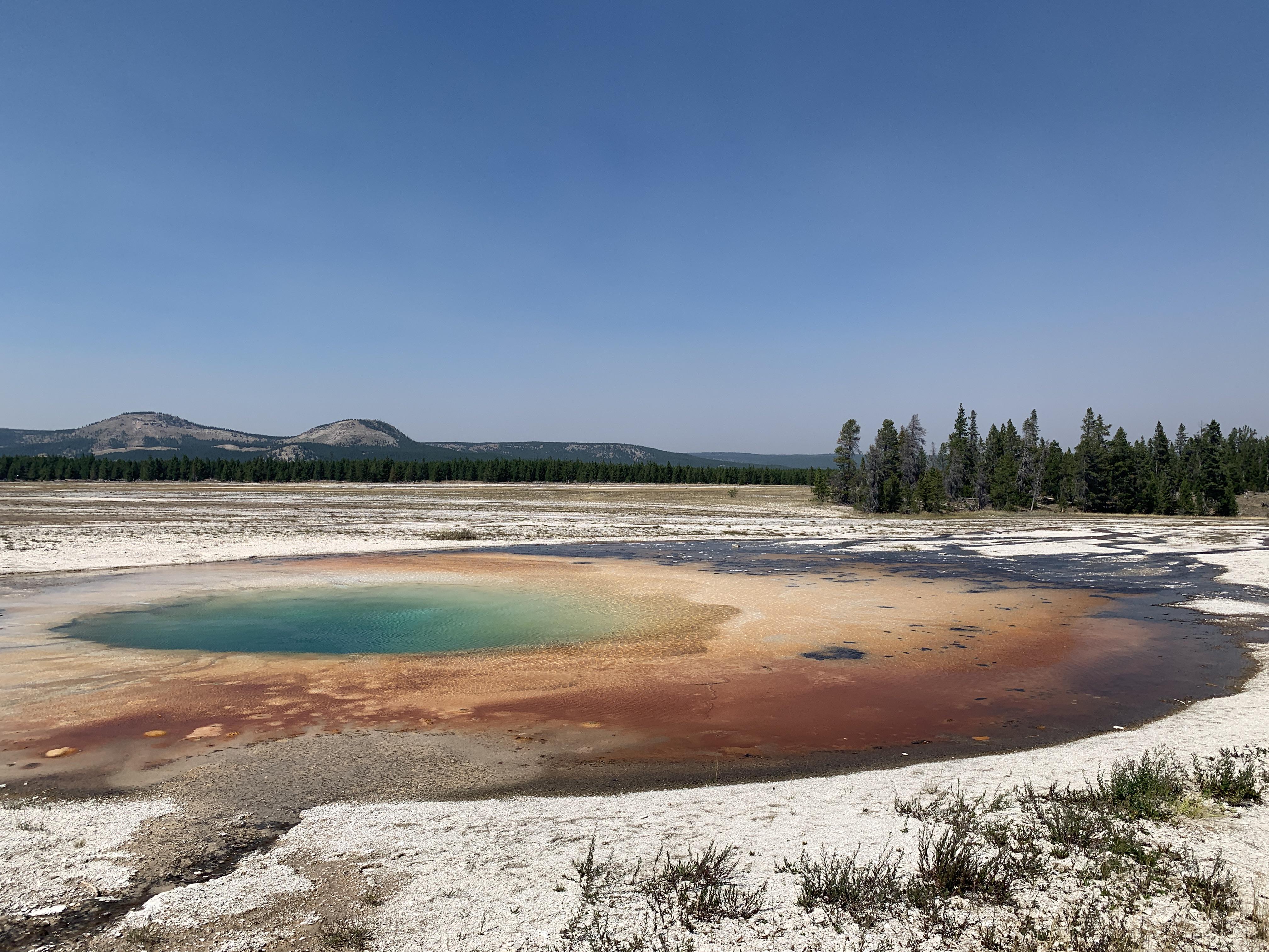 Yellowstone National Park Volcano Nature Pond Landscape Forest Sand Mountains USA Wyoming 4032x3024