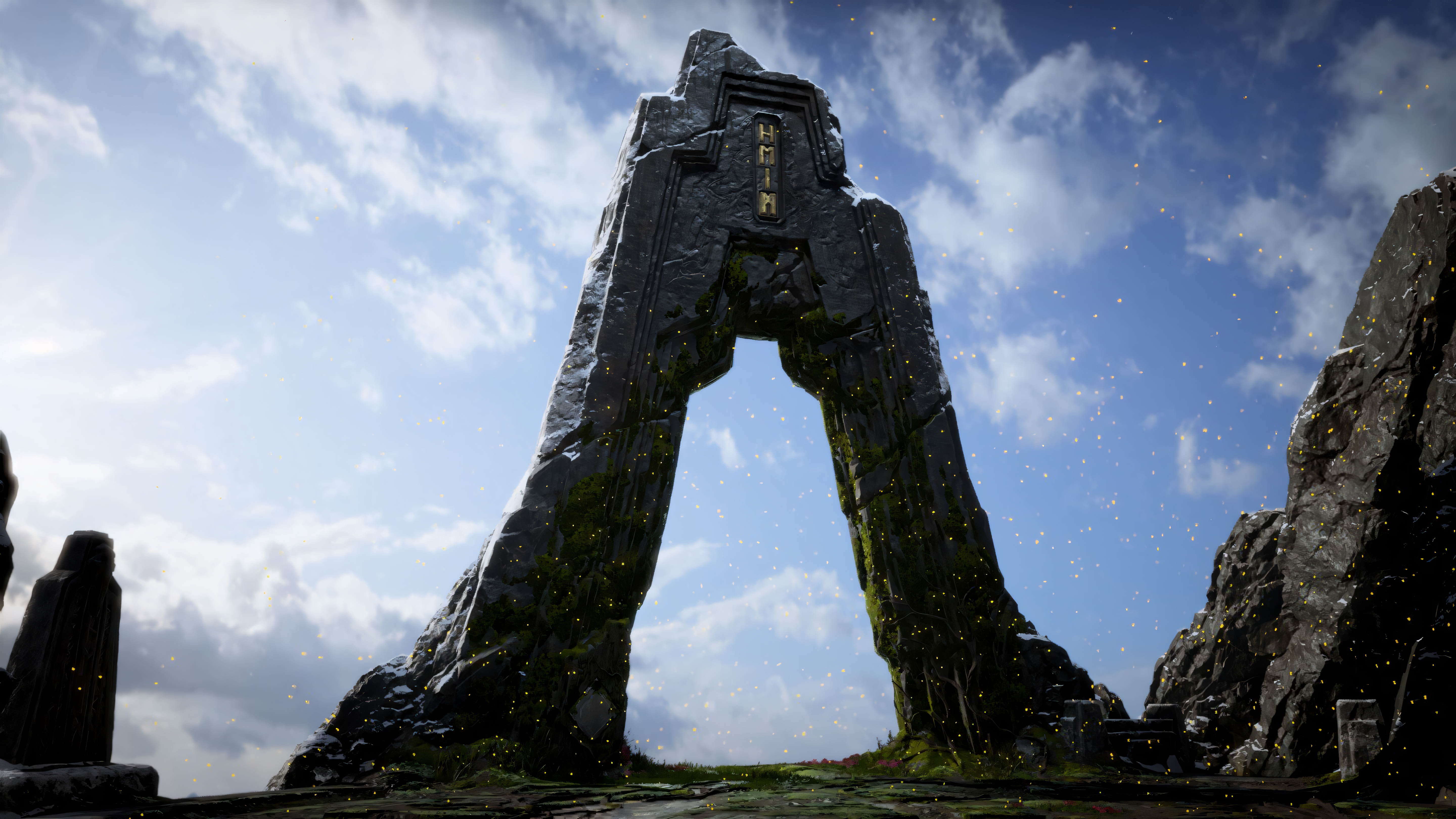 Gateway Arch God Of War God Of War 2018 Video Game Art Video Games Stone Arch Portal Nature 5760x3240