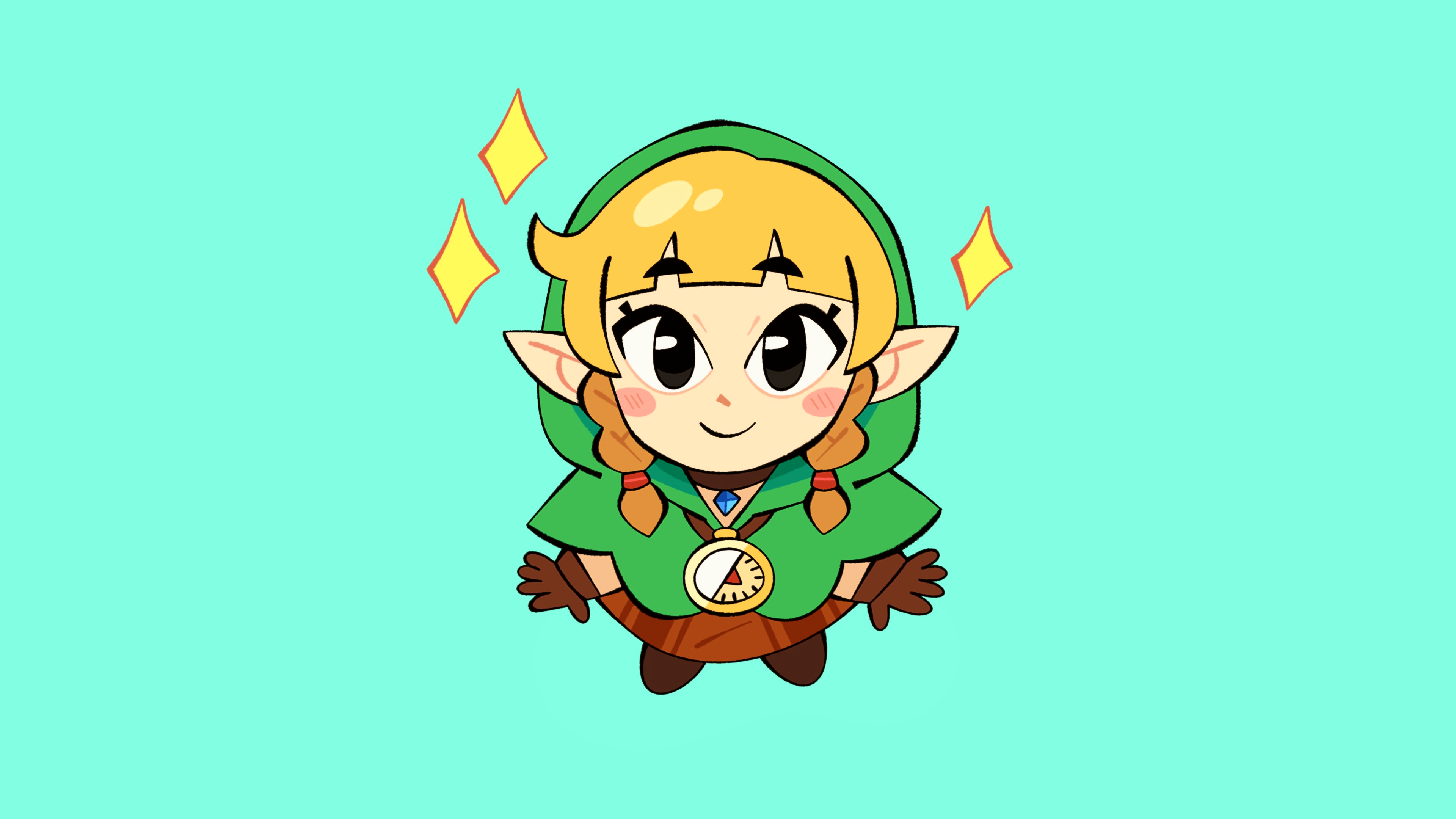 Video Games Nintendo The Legend Of Zelda Link Genderswap Linkle Bangs Blunt Bangs Braids Blonde Glov 3840x2160