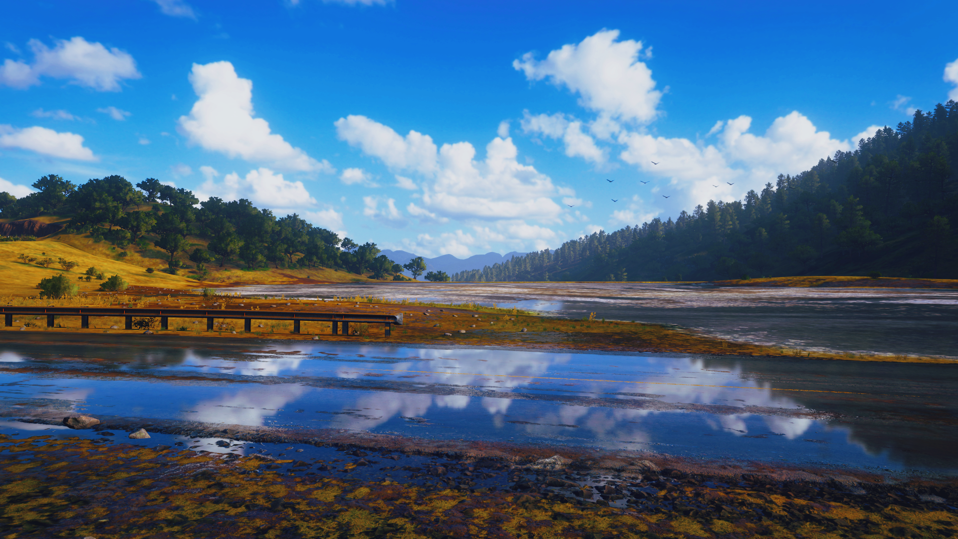 Video Games Forza Forza Horizon 5 Landscape Nature Forest Trees Sky Clouds Road Blue 1920x1080