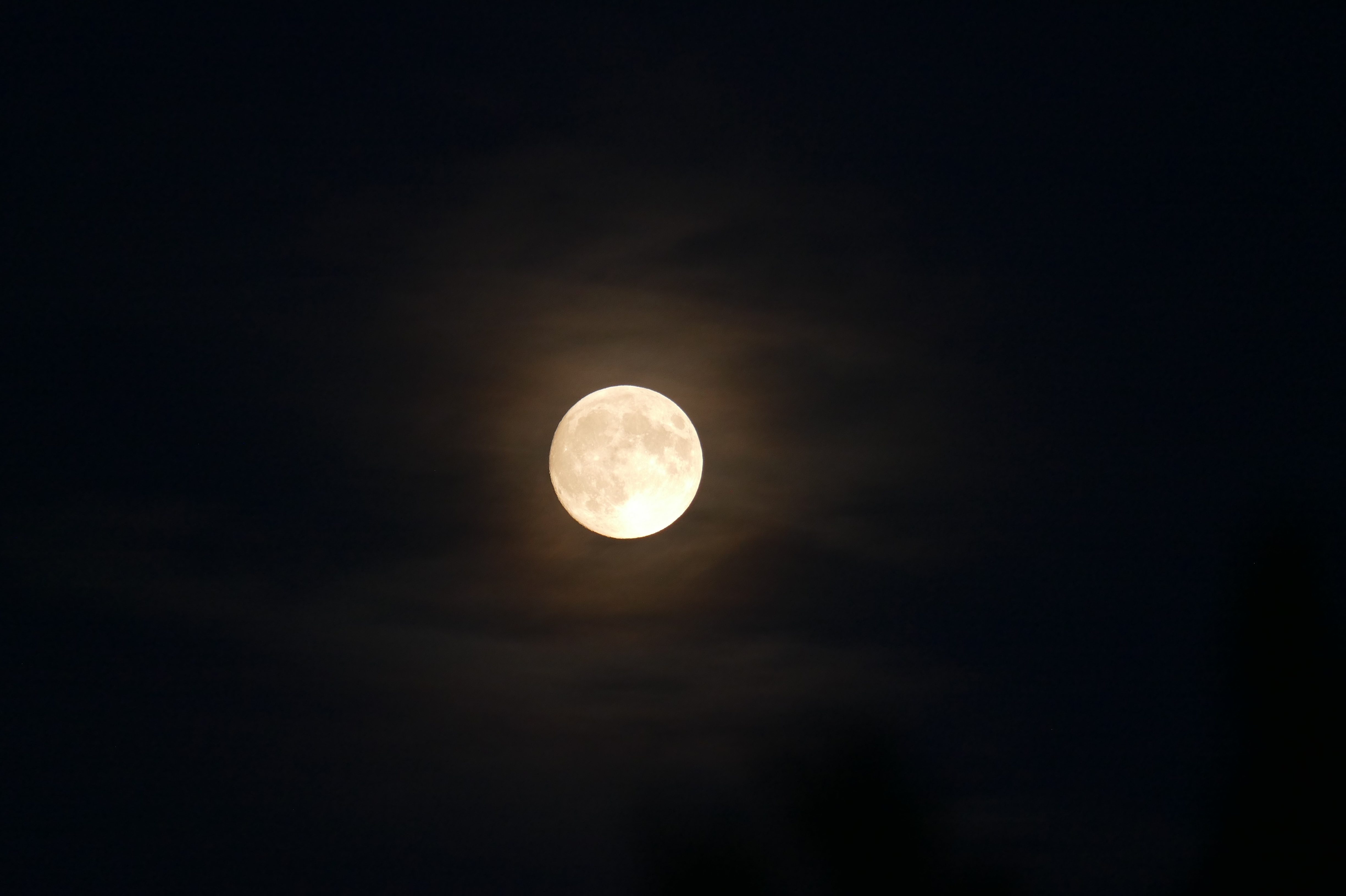 Full Moon Night Night Sky Moon 4898x3262