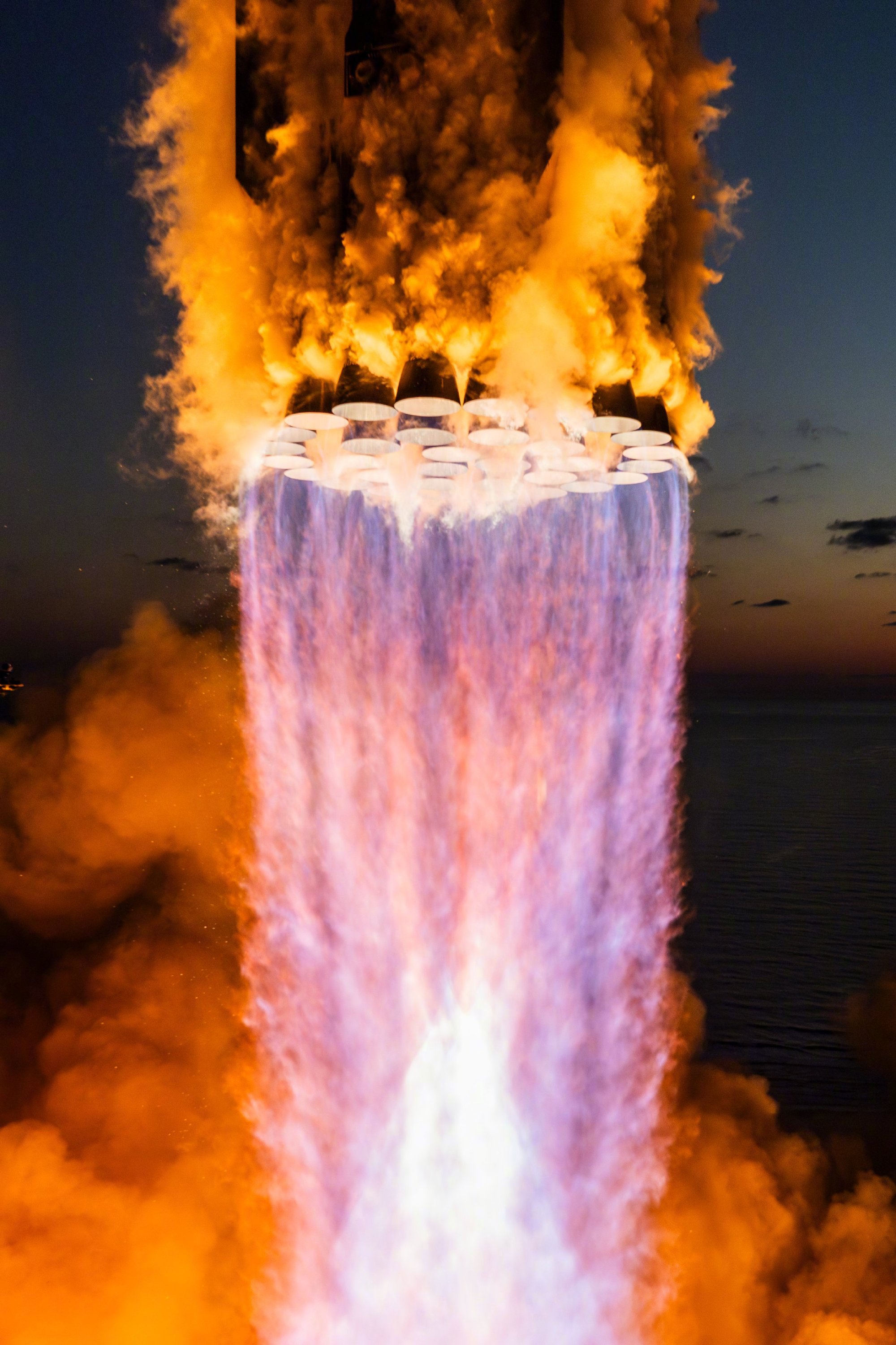 Rocket Launch Night Frame SpaceX Science 2000x3001