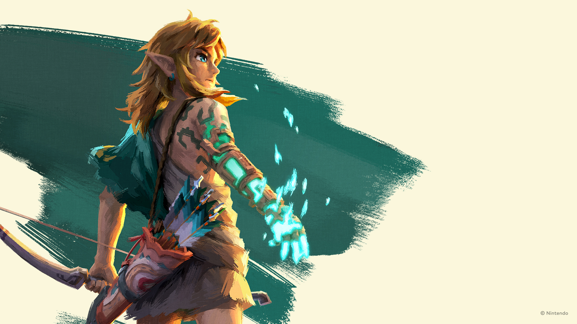 Nintendo Link The Legend Of Zelda Tears Of The Kingdom Bow Arrows Quiver 1920x1080