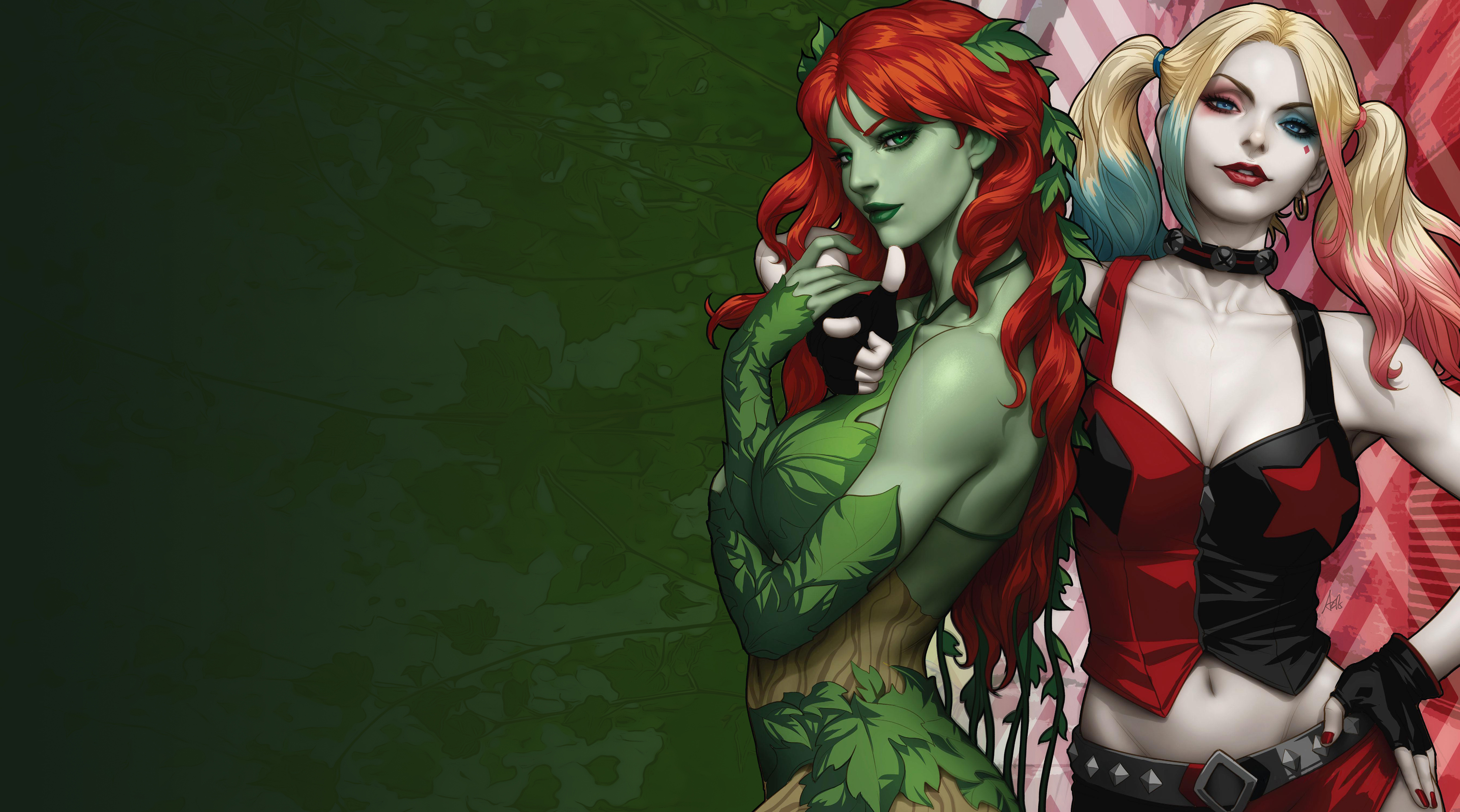 Artgerm Poison Ivy Harley Quinn DC Comics 3947x2196