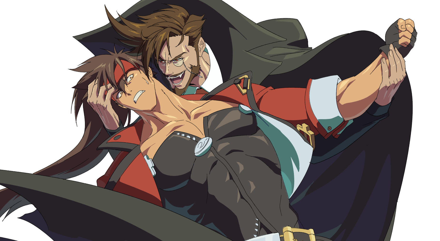 Anime Men Dark Skin Guilty Gear Guilty Gear Strive Slayer Guilty Gear Sol Badguy Anime Games 1850x1016