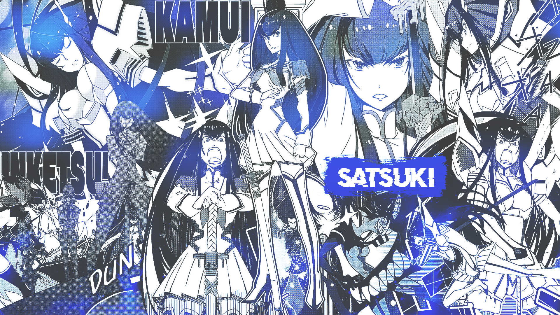 Manga DinocoZero Collage Kill La Kill Kiryuin Satsuki Anime Girls 1920x1080