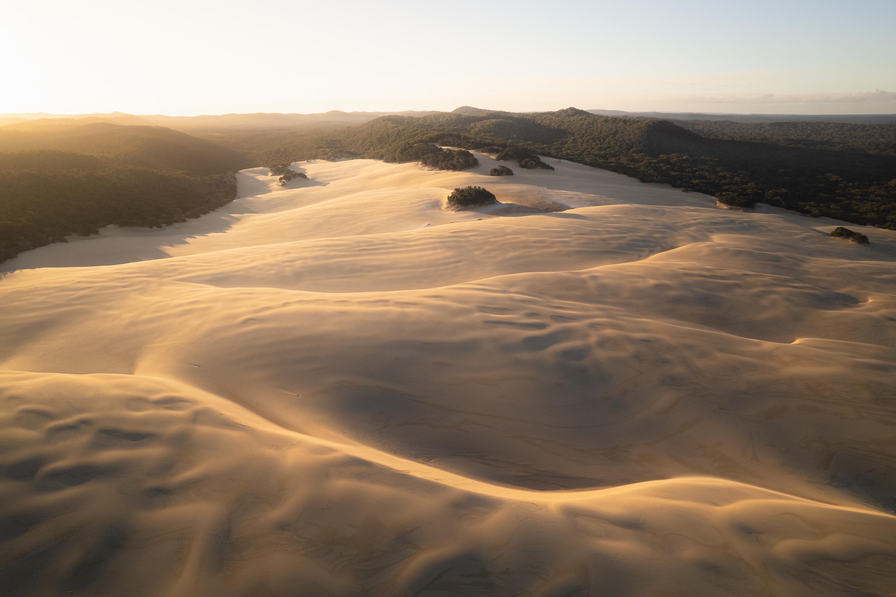 Desert Landscape Nature Australia Sand Sunset Forest Trees 3074x2048