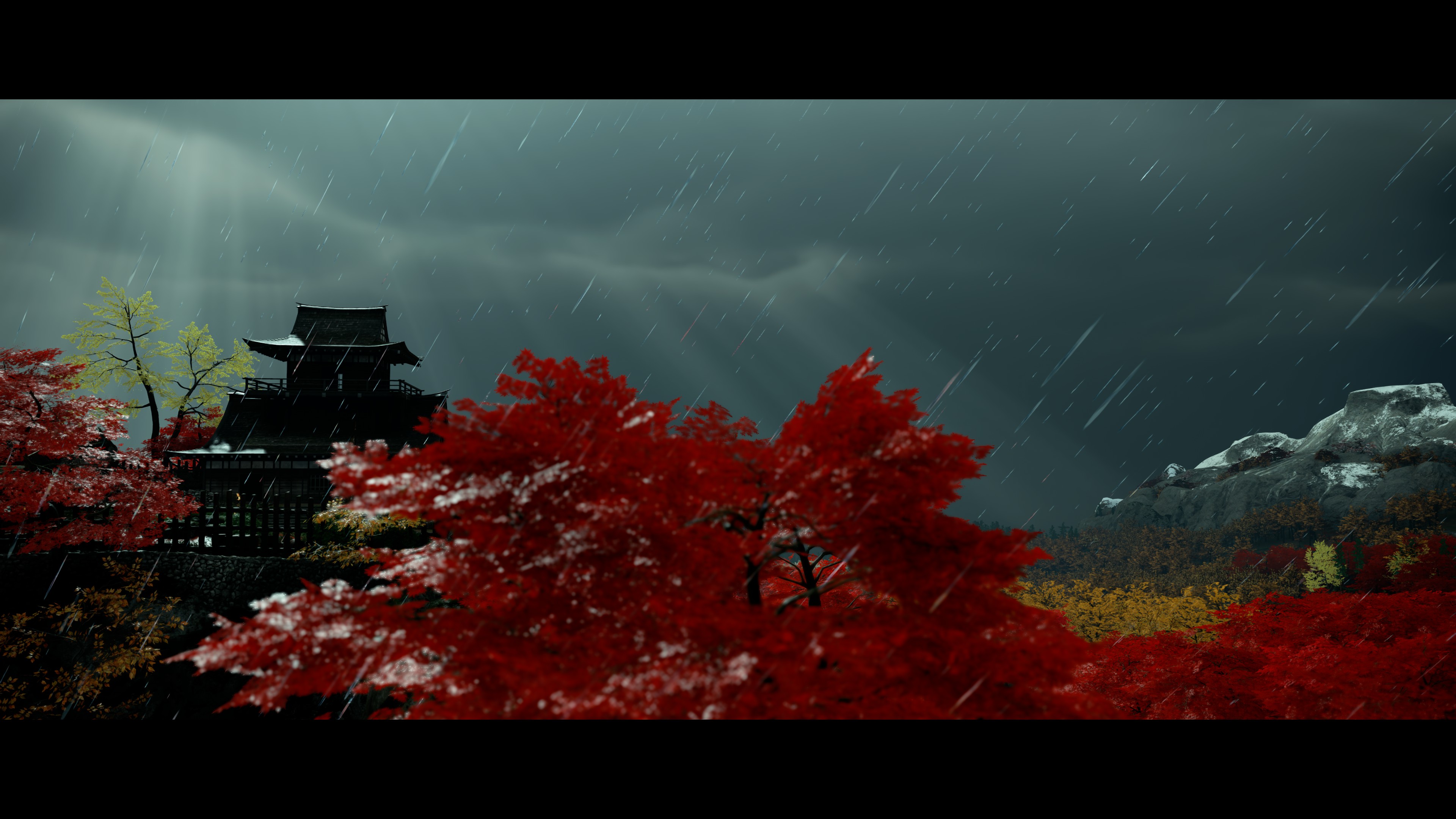 Ghost Of Tsushima Loading Screen Video Games Castle 3840x2160