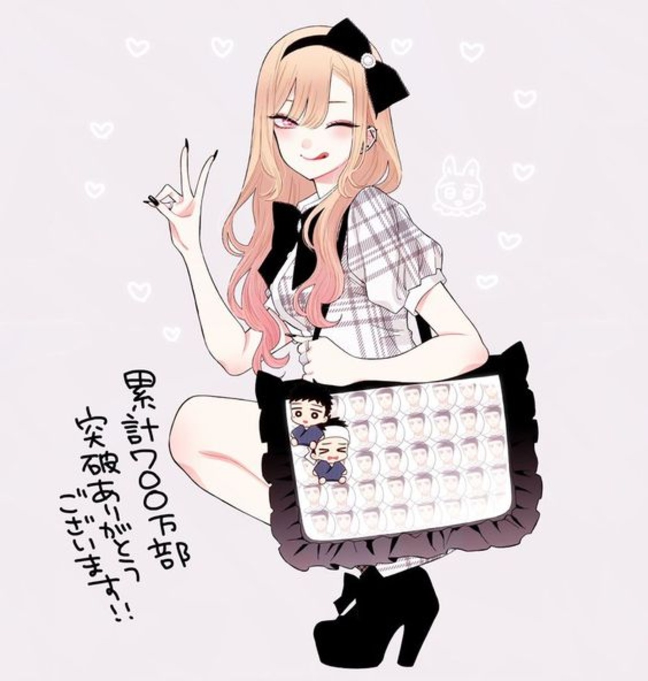 Anime Girls Sono Bisque Doll Wa Koi Wo Suru Pink Hair Pink White Schoolgirl 1280x1344