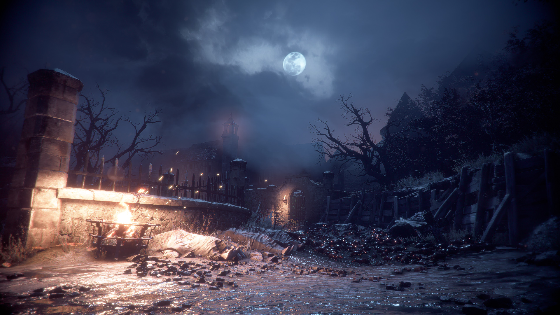 A Plague Tale Innocence Screen Shot Night Video Game Art 1920x1080