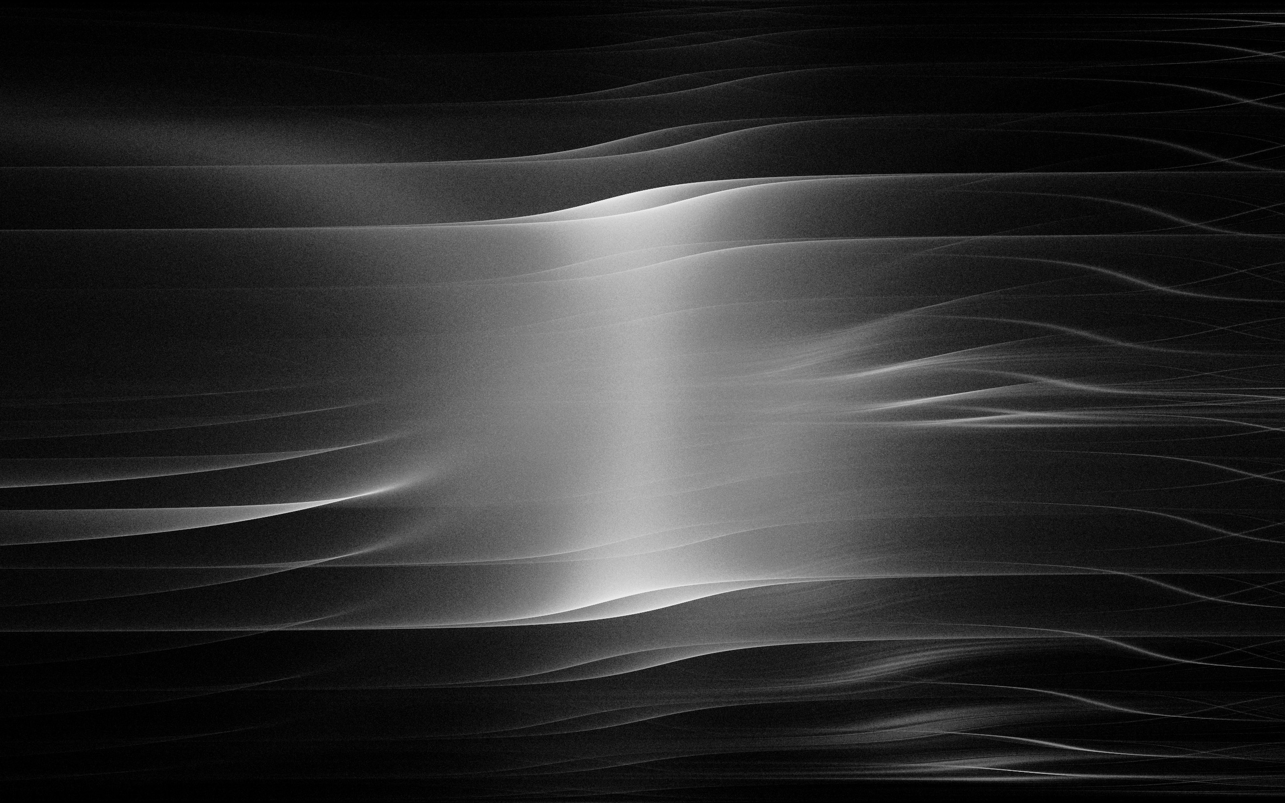 Abstract Waves Monochrome 2560x1600
